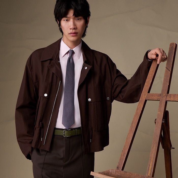 🌾 爱马仕官方同步新款【H Duo领带】 独家新款印花 男士领带，稀有爱马仕家每年都有一千条不同印花的领