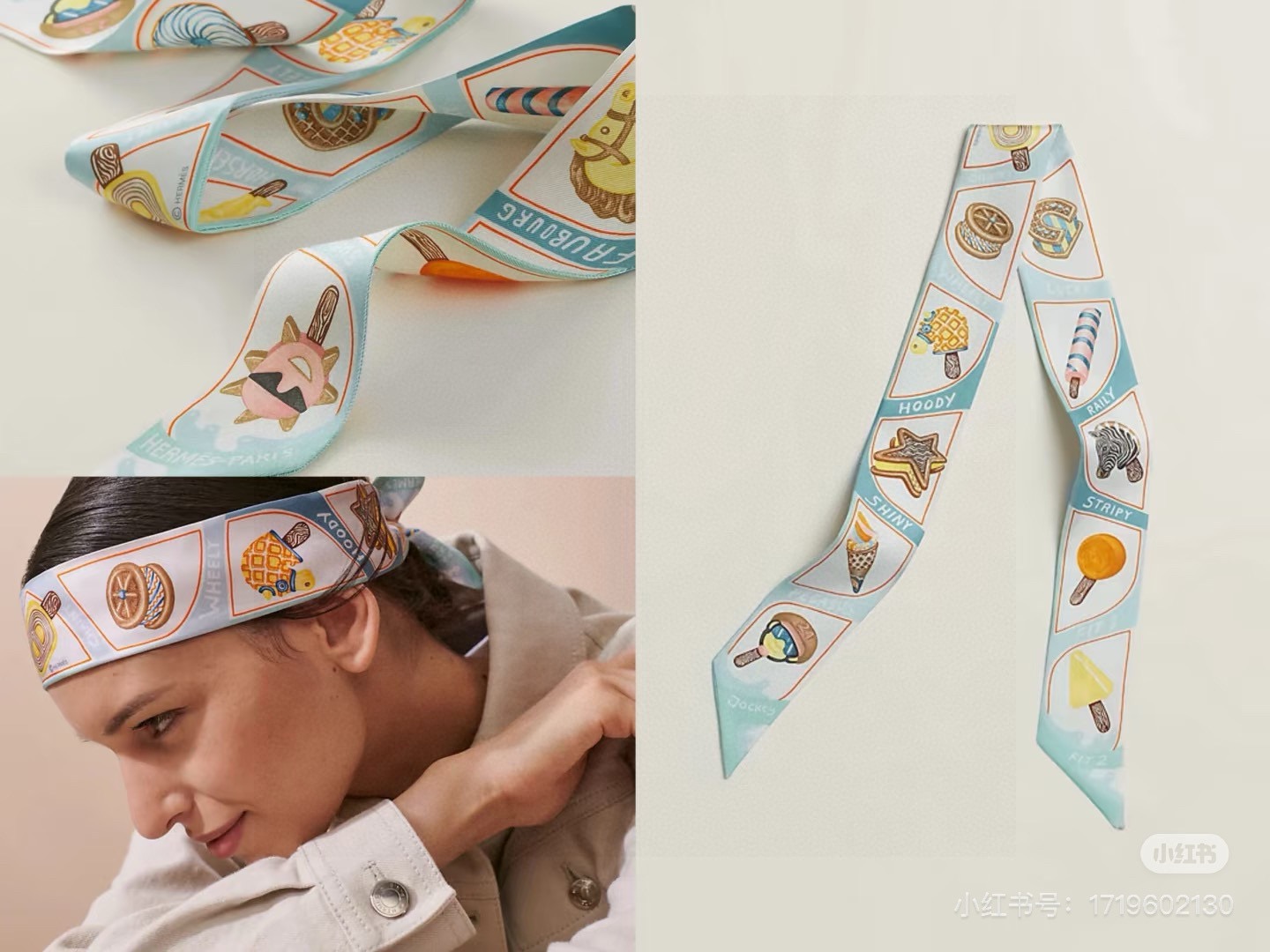 NO:882742,The first batch of new Twilly [Fun Ice Cream] is made of top-grade twill silk. Ultra-fine printing. The handwriting is very clear. It is definitely the first choice for gifts. The ribbon can be wrapped around the neck, wrists, and waist. It can also be matched with your favorite bag to give your bag a brand new look. [Specification 5X86cm, twill silk double-layered double-sided] scarves, streamers, streamers, hair bundles, real silk19860909批新款Twilly【趣味冰淇淋】 顶级斜纹真丝打造 超精细的印花 字迹非常清晰 绝对是送礼自用的首选丝带既可绕于颈间,亦可缠于腕部、腰部,同样也可以搭配在心爱的包包上,让你的包包焕然一新【规格5X86cm,斜纹真丝双层双面】丝巾,飘带,飘带，发束,real silk,accessory