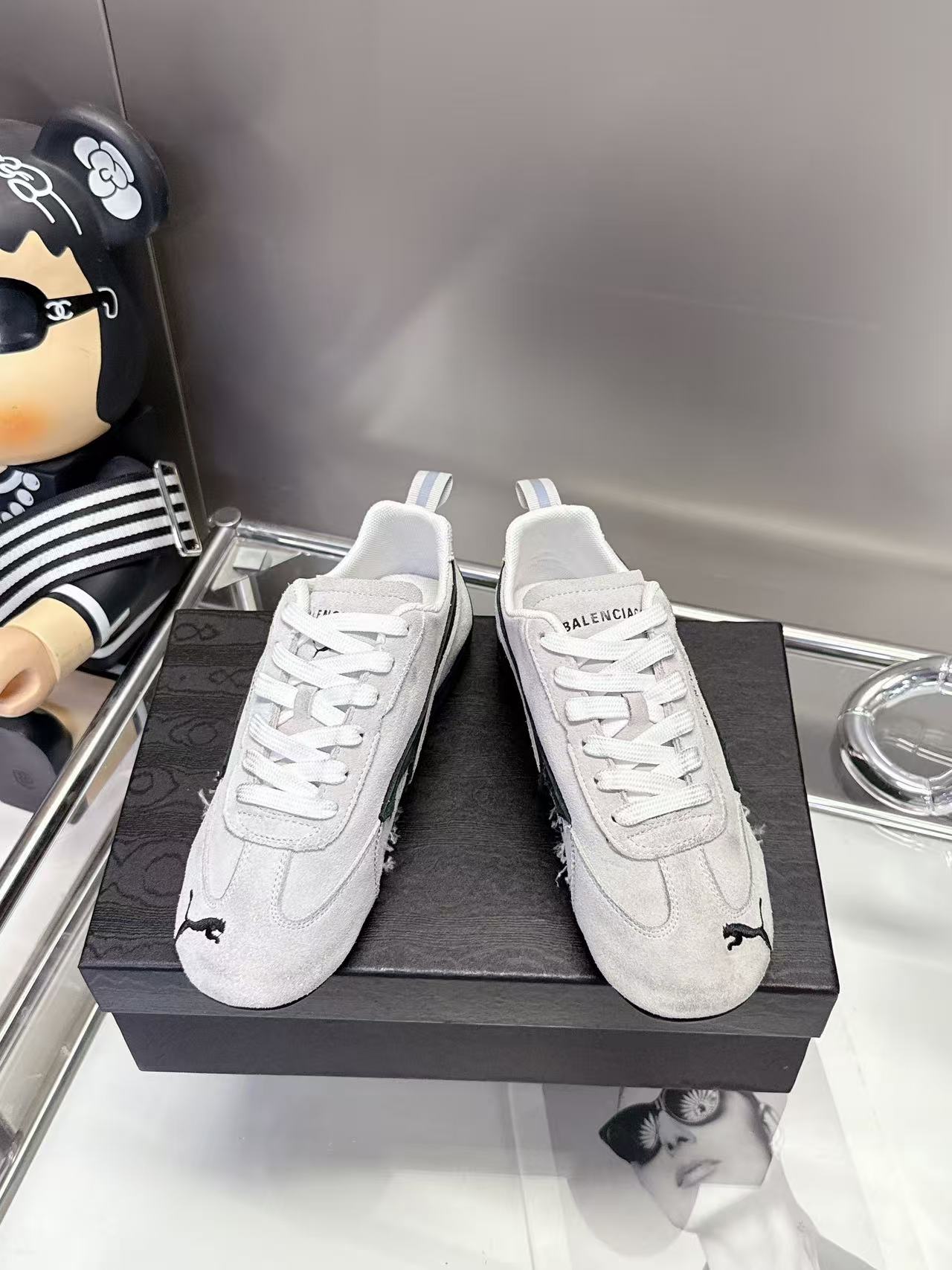 Talla: 35-40 (41 personalizados) Propietarios de zapatillas de carreras de marca compartida Puma x Balenciaga, ¡nuevame…