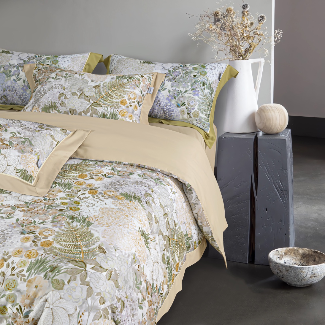 Cotton Brushed 4-Piece Bedding Set - Comprehensive 7