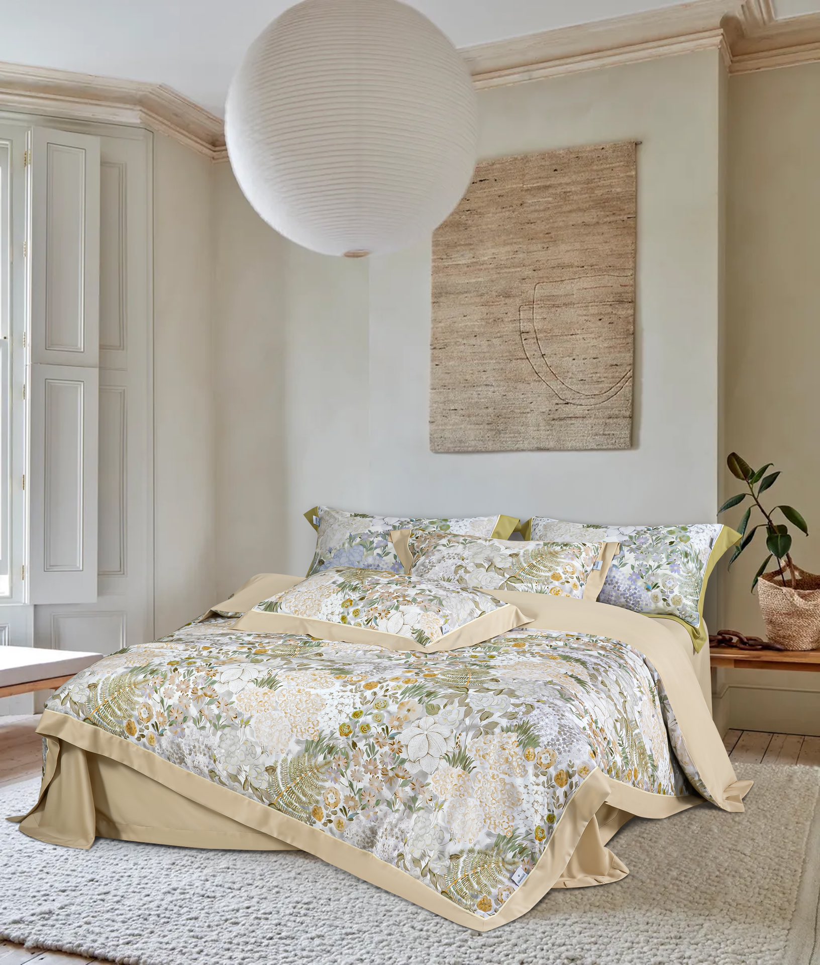 Cotton Brushed 4-Piece Bedding Set - Comprehensive 5