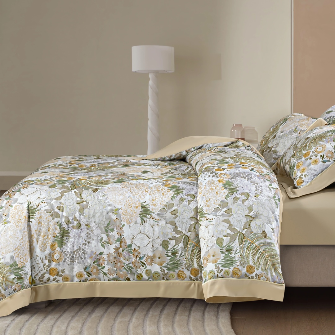 Cotton Brushed 4-Piece Bedding Set - Comprehensive 6