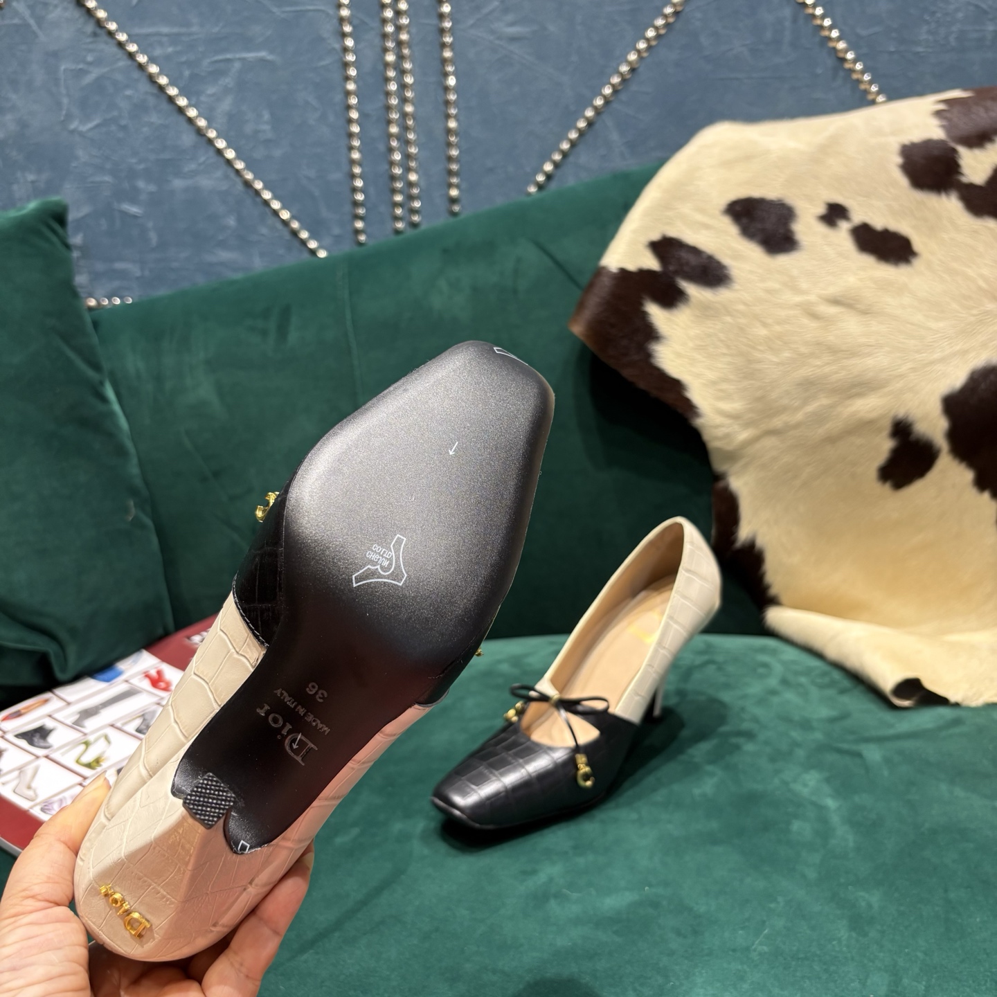 Dior Style Leather Women's Shoes style reference detail image 6 from source 785001