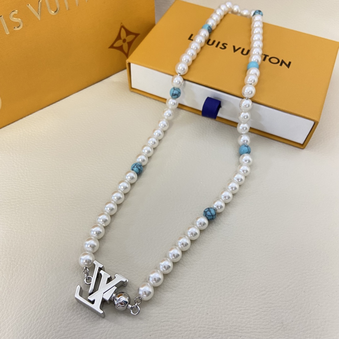 NO:359364,115Lv Necklace 90 Bracelet New Product Enamel Pearl Necklace, Lv Necklace Lv Bracelet, louis vuitton, necklace, bracelet19860909115Lv项链90手链 新品珐琅珍珠项链,Lv项链Lv手链,louis vuitton,necklace,bracelet,Jewelry