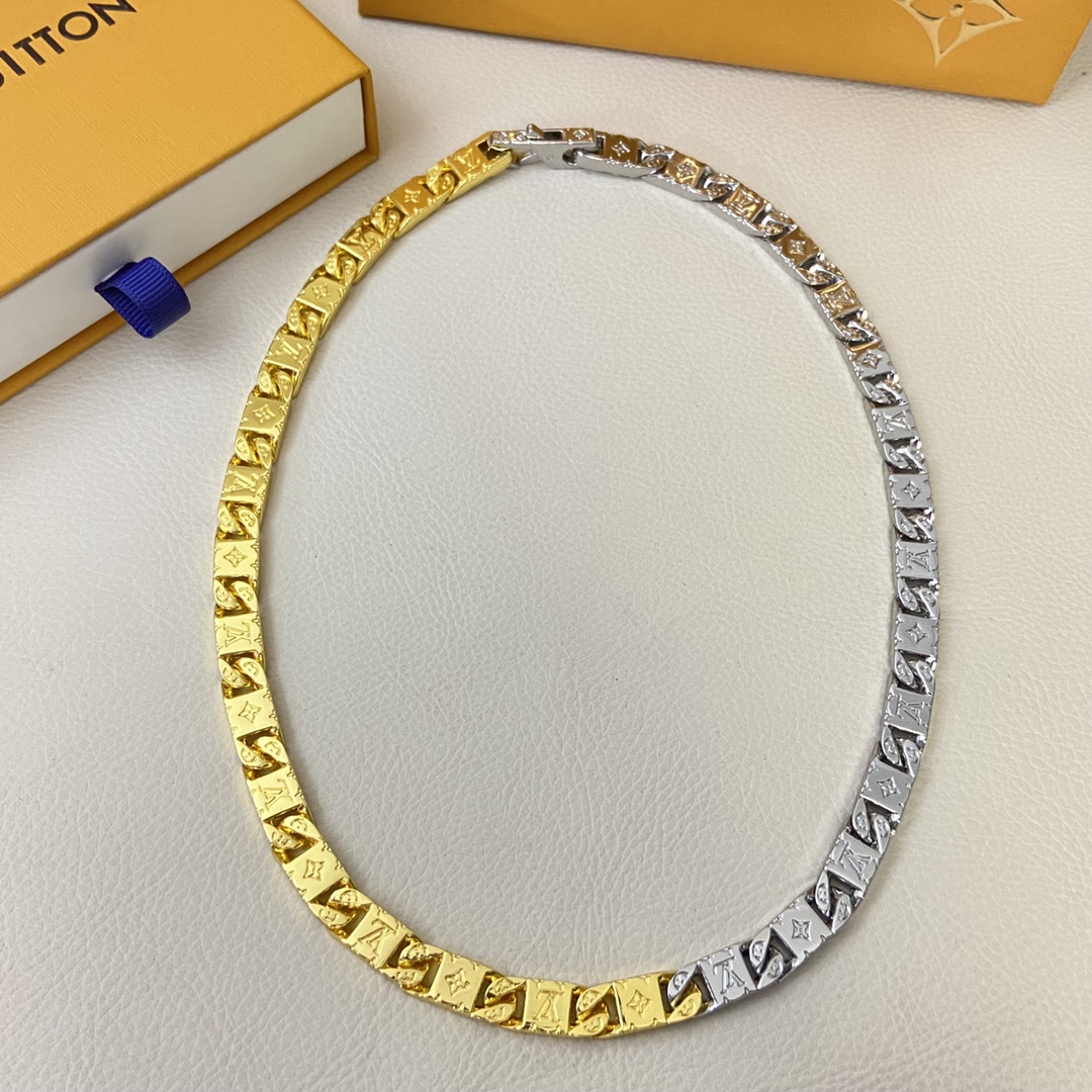 NO:360661,Lv necklace New multi-section pattern necklace, Lv necklace, louis vuitton, necklace19860909Lv项链 新品多节花纹项链,Lv项链,louis vuitton,necklace,Jewelry
