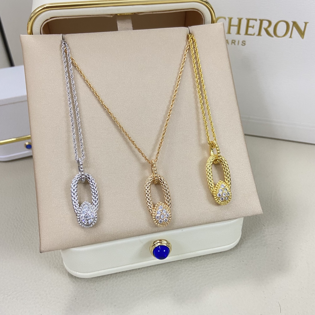 ¥108 宝诗龙项链 BSXLL0003-044镶钻水滴项链 