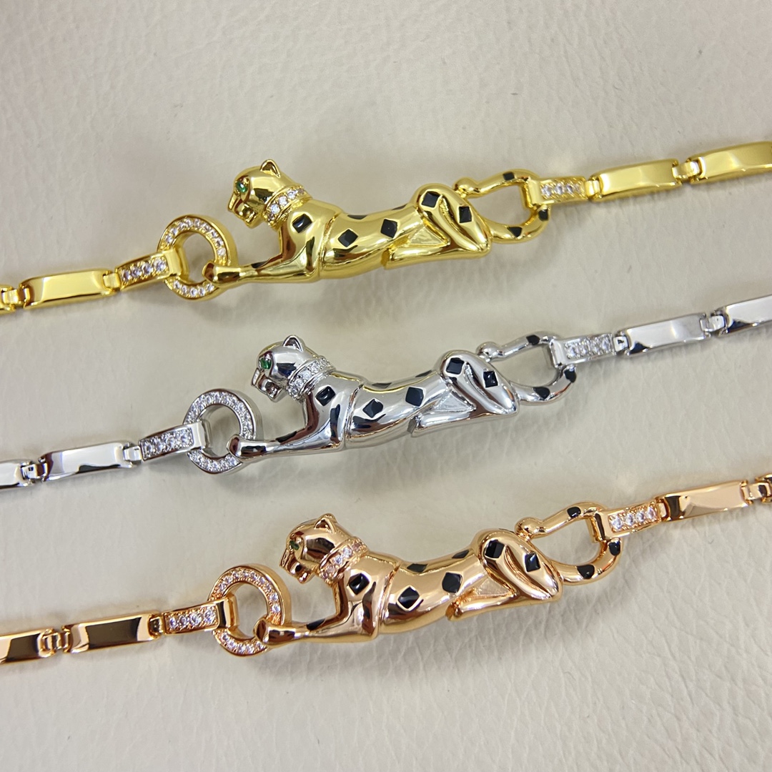 NO:754129,Cartier bracelet KDSLH0002-096 new half diamond leopard bracelet, Cartier bracelet, cartier, bracelet19860909卡地亚手链 KDSLH0002-096新品半钻豹子手链,卡地亚手链,cartier,bracelet,Jewelry