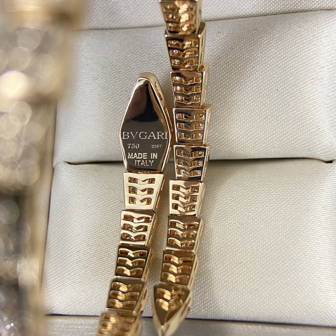 ¥188 宝格丽手镯 BGSZP0001-110新品满钻红宝石🐍手镯 