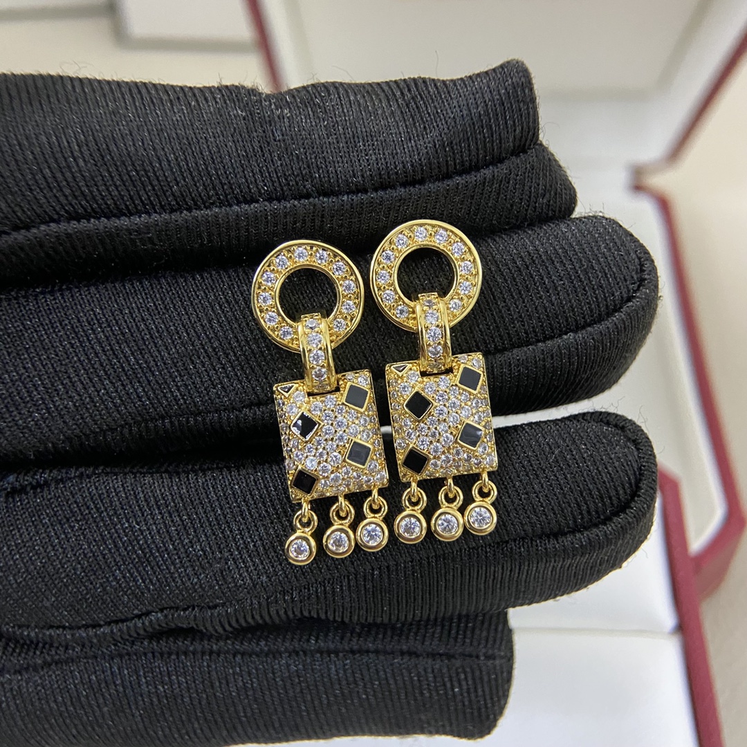 ¥138 卡地亚耳吊 KDEDM0005-052新品镶钻流苏耳吊 