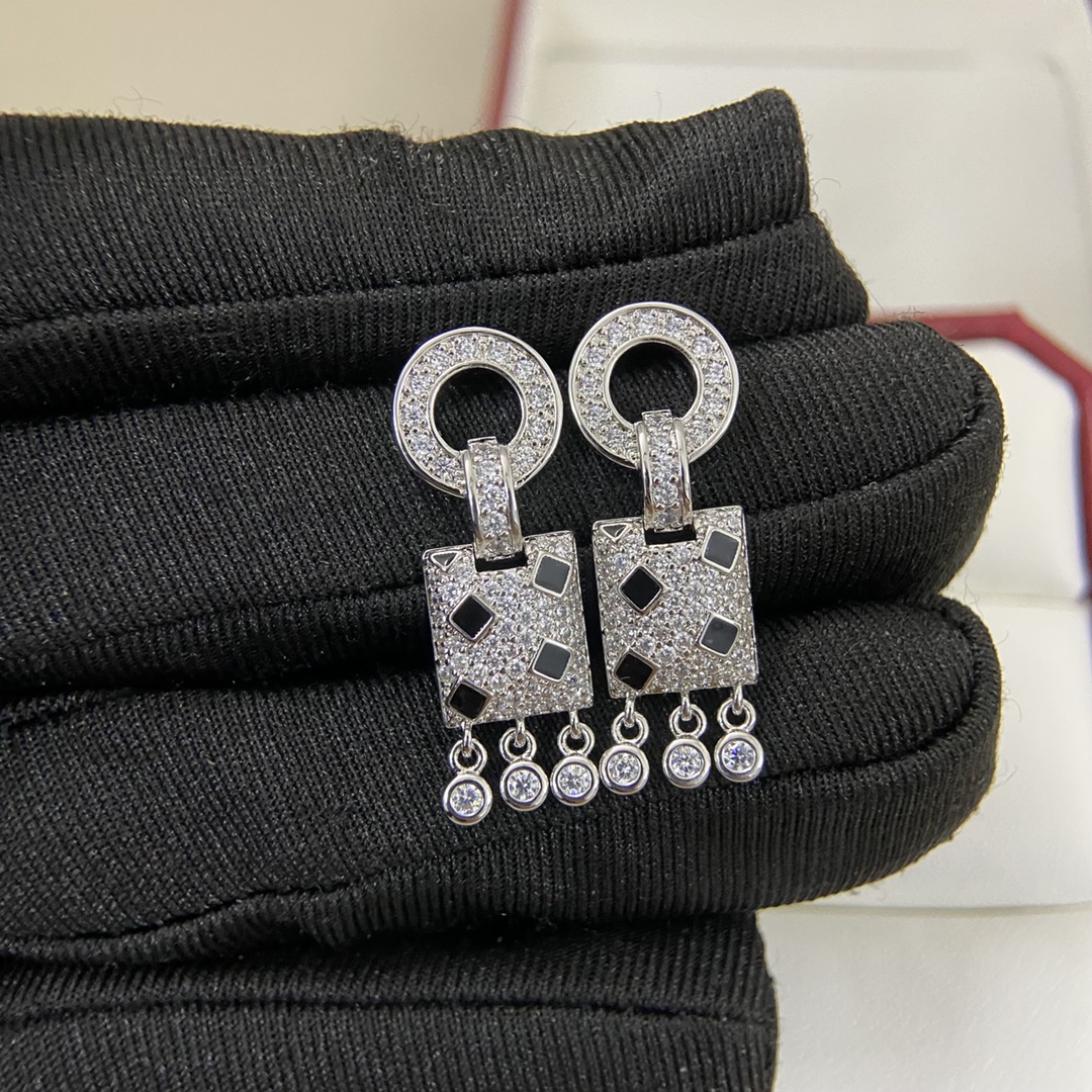 ¥138 卡地亚耳吊 KDEDM0005-052新品镶钻流苏耳吊 