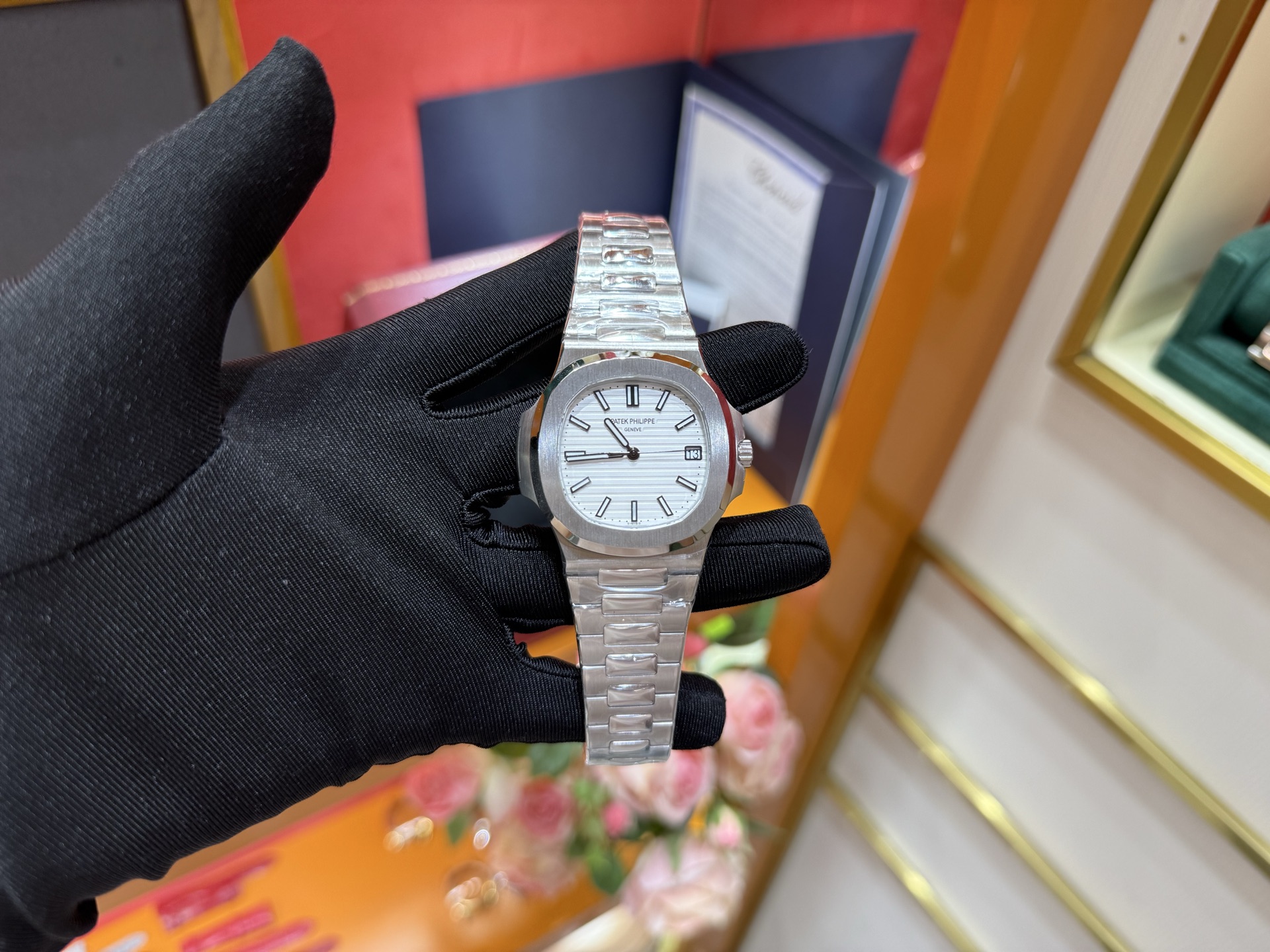 NO:392213,ATEK HILIE Patek Philippe 5711/A Snow Mountain White Nautilus Clean and simple The most bookish Nautilus Ultra-thin 8.3 thickness 324sc all-in-one machine, Patek philippe19860909ATEK HILIE百达翡丽5711/A雪山白鹦鹉螺 干净简洁 最有书生气的鹦鹉螺 超薄8.3厚度 324sc一体机,,patek philippe,Watch