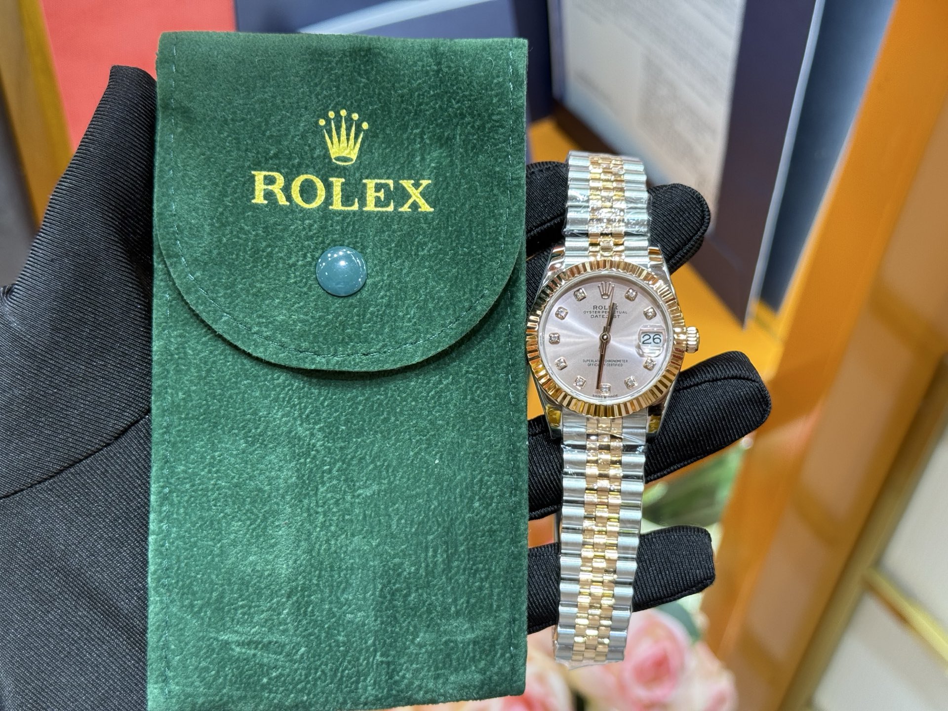 NO:392251,Jinji Iceberry Powder Log 31mm,19860909间金冰莓粉日志31mm,,Watch