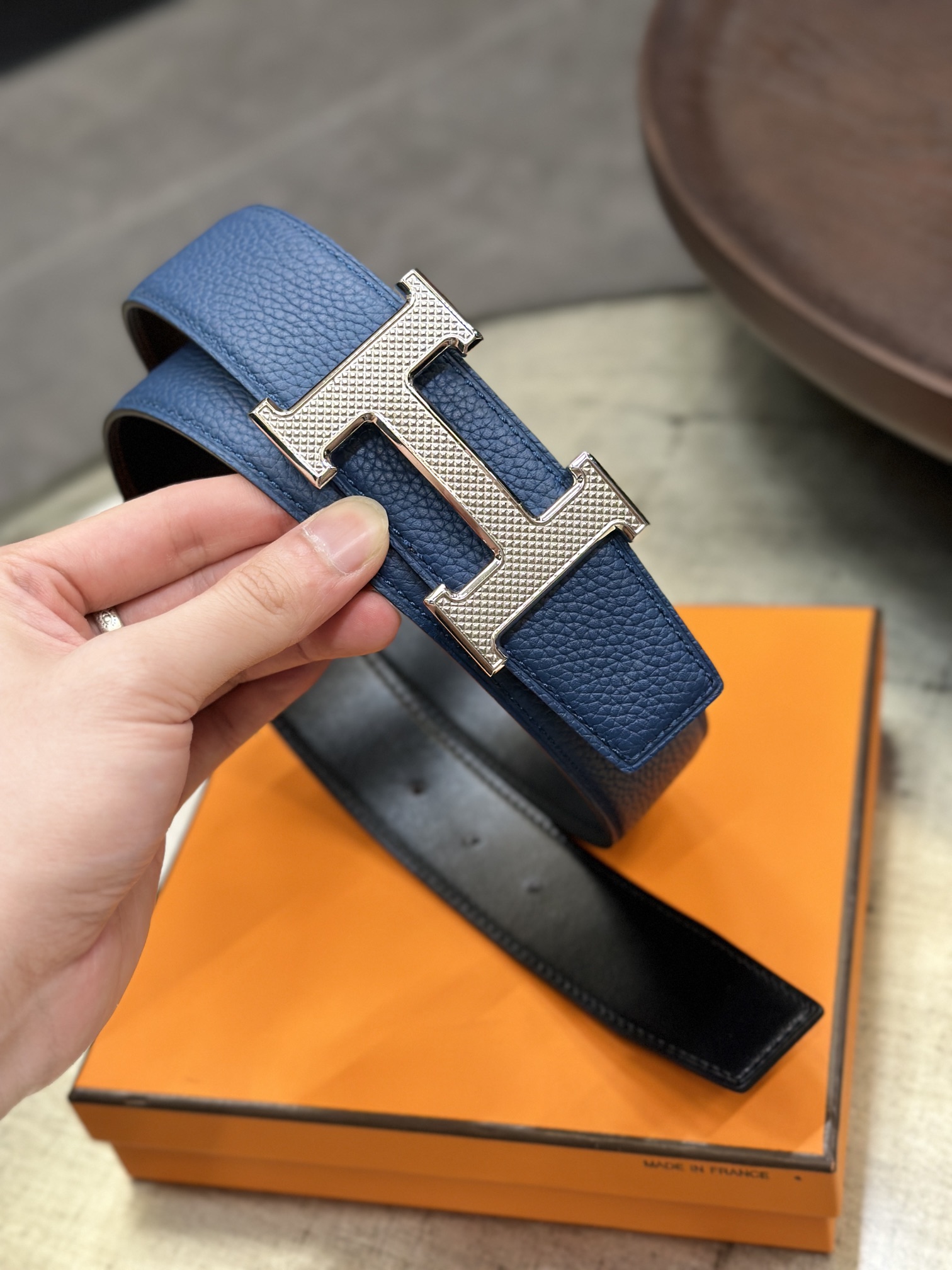 HBELTBUCKLE&REVERSIBLELEATHERSTRAMM