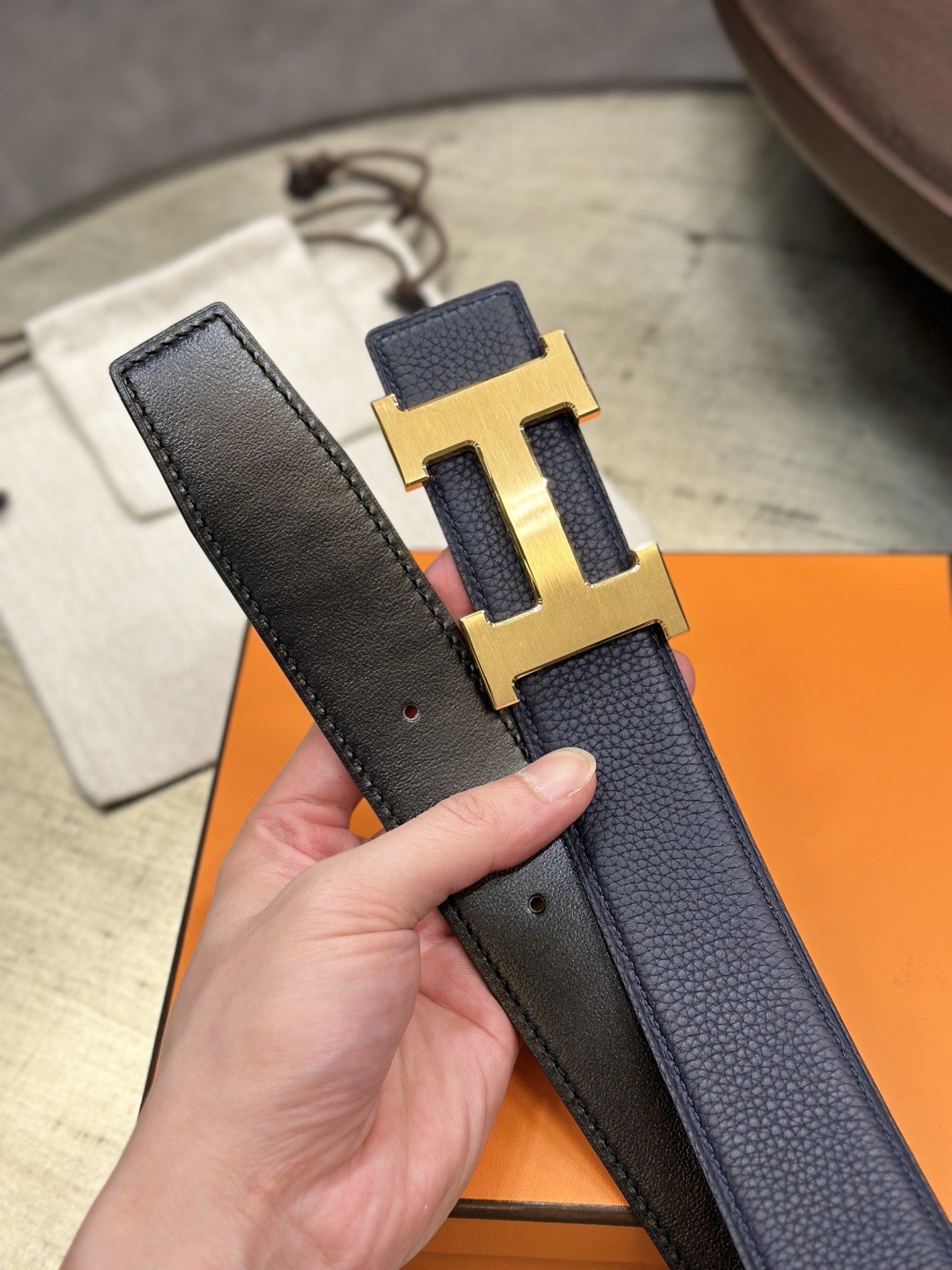 H5382BELTBUCKLE&REVERSIBLELEATHERSTRAMM