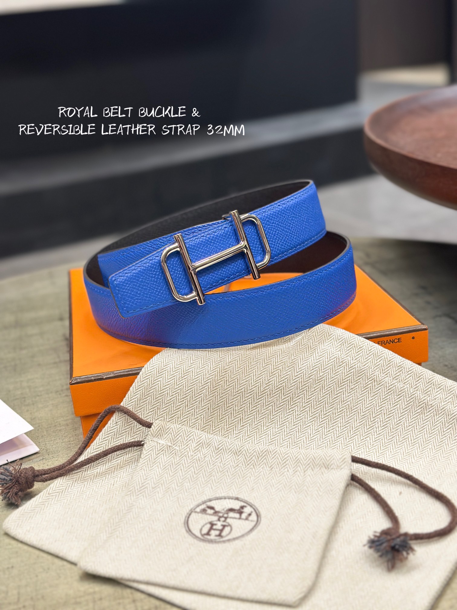 [Hermès Belts]Hermès button head can be detachable and flipped with double-sid