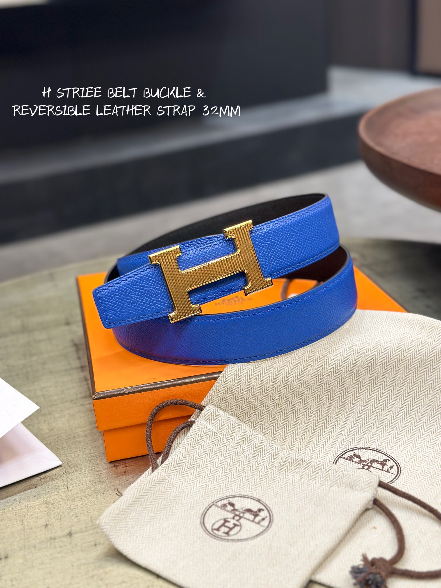 [Hermès Belts]Hermès button head can be detachable and flipped with double-sid