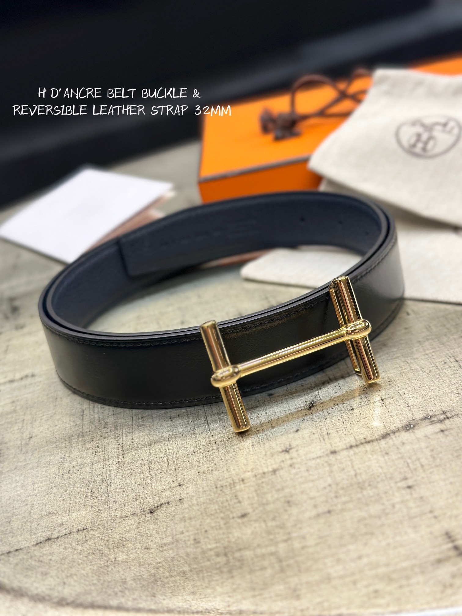 [Hermès Belts]Hermès button head can be detachable and flipped with double-sid