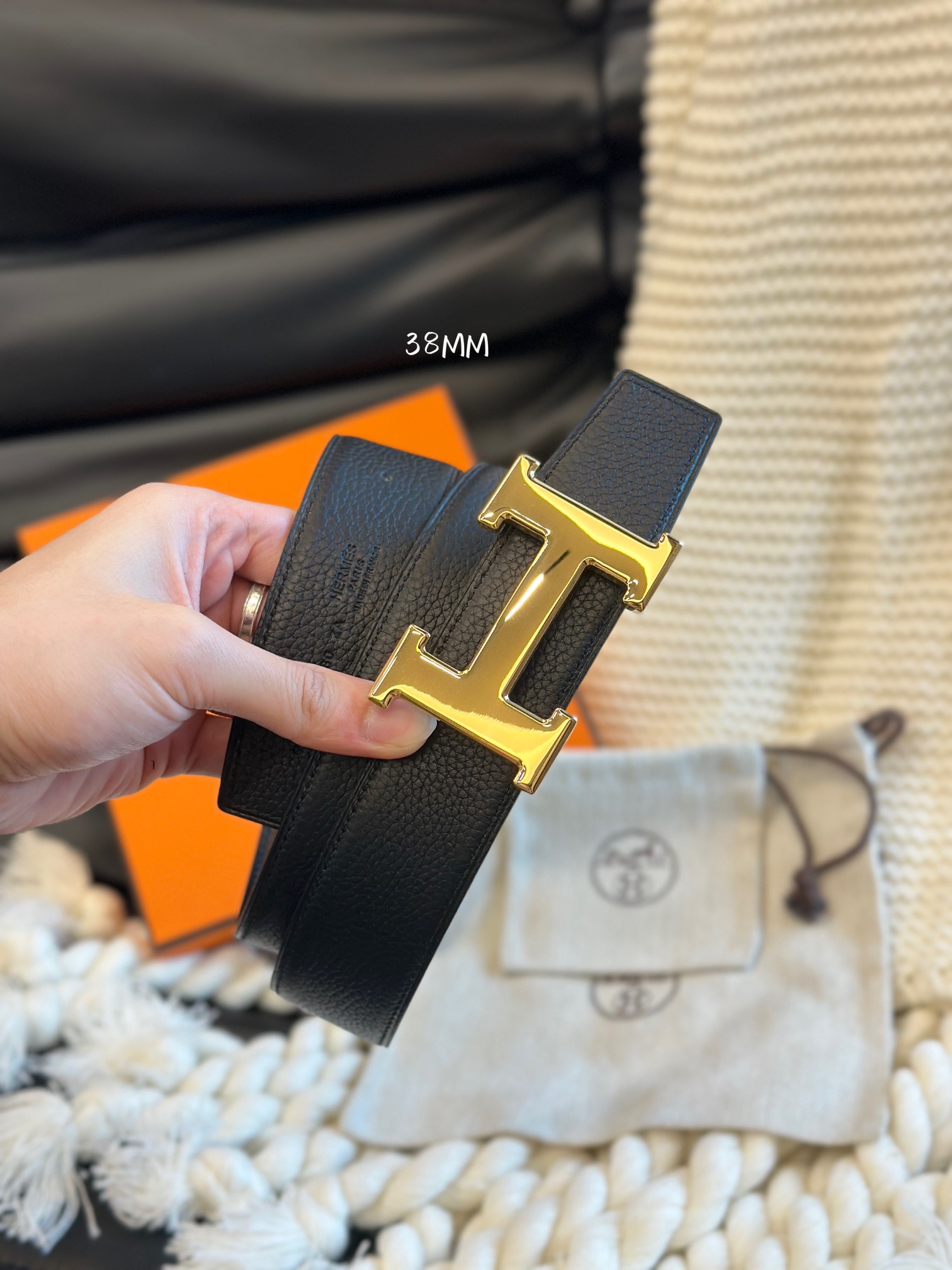H 5382 BUCKLE & REVERSIBLE LEATHER STRAMM