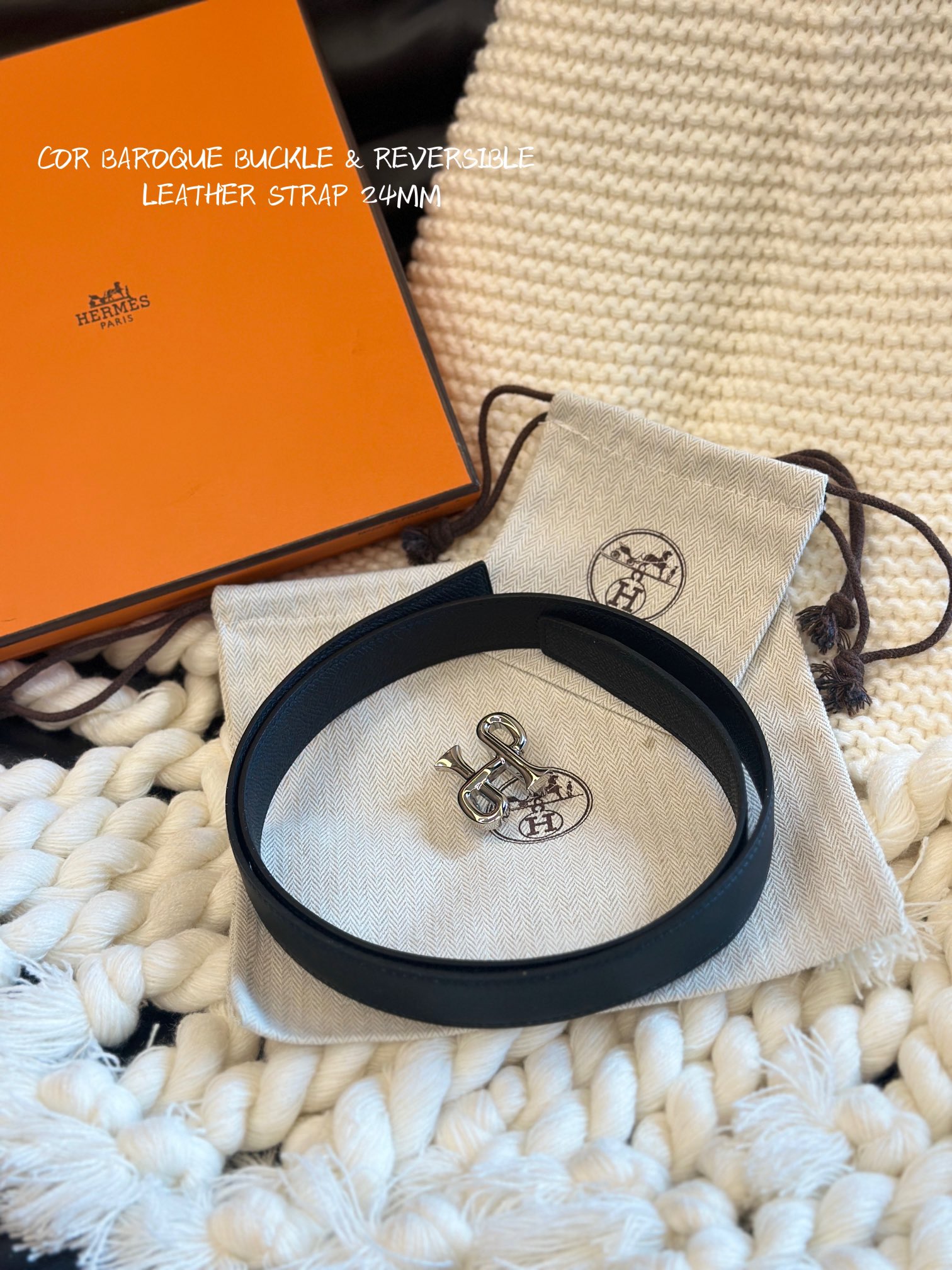 COR BAROQUE BUCKLE & REVERSIBLE LEATHER STRAMM