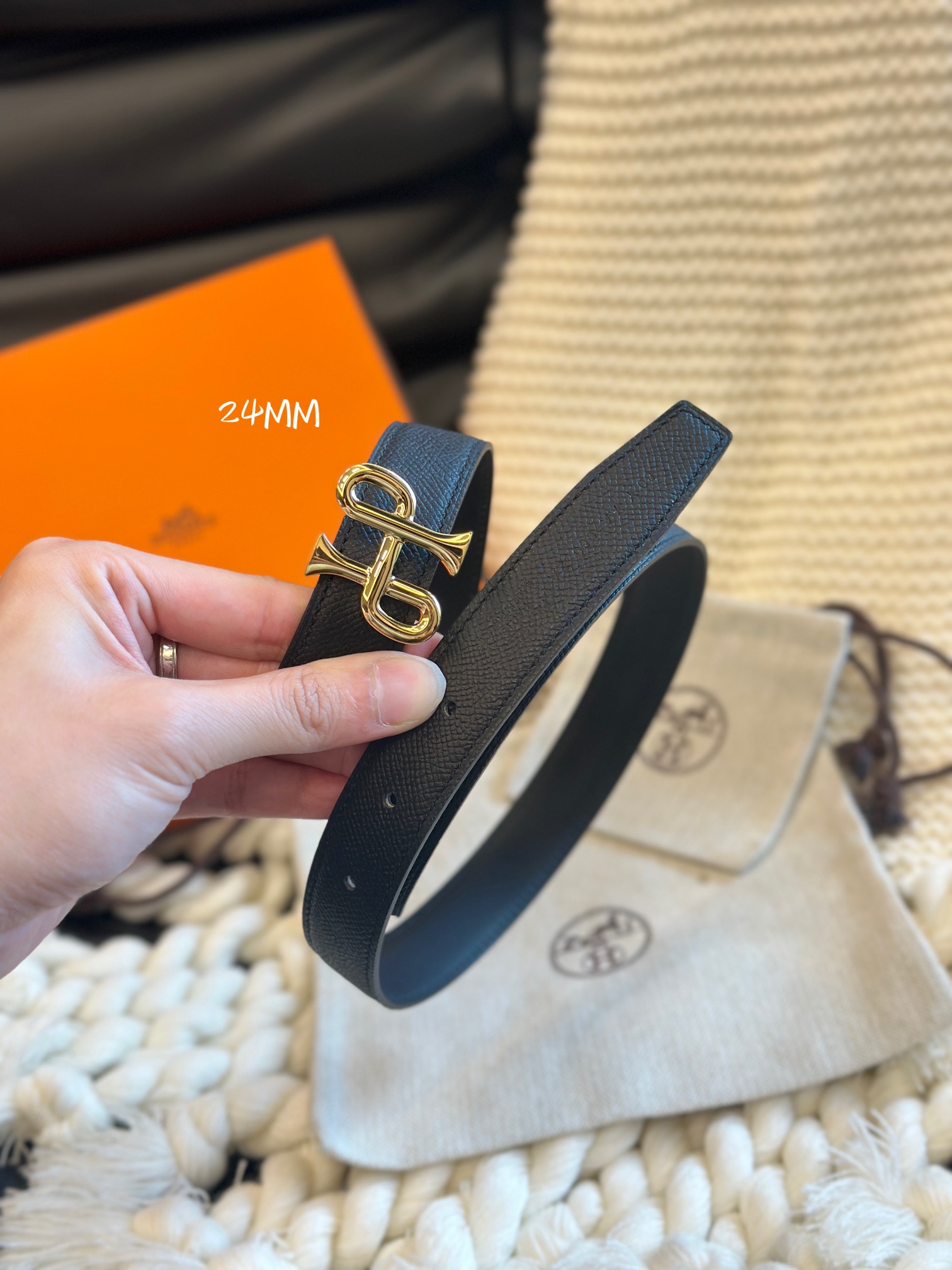 COR BAROQUE BUCKLE & REVERSIBLE LEATHER STRAMM