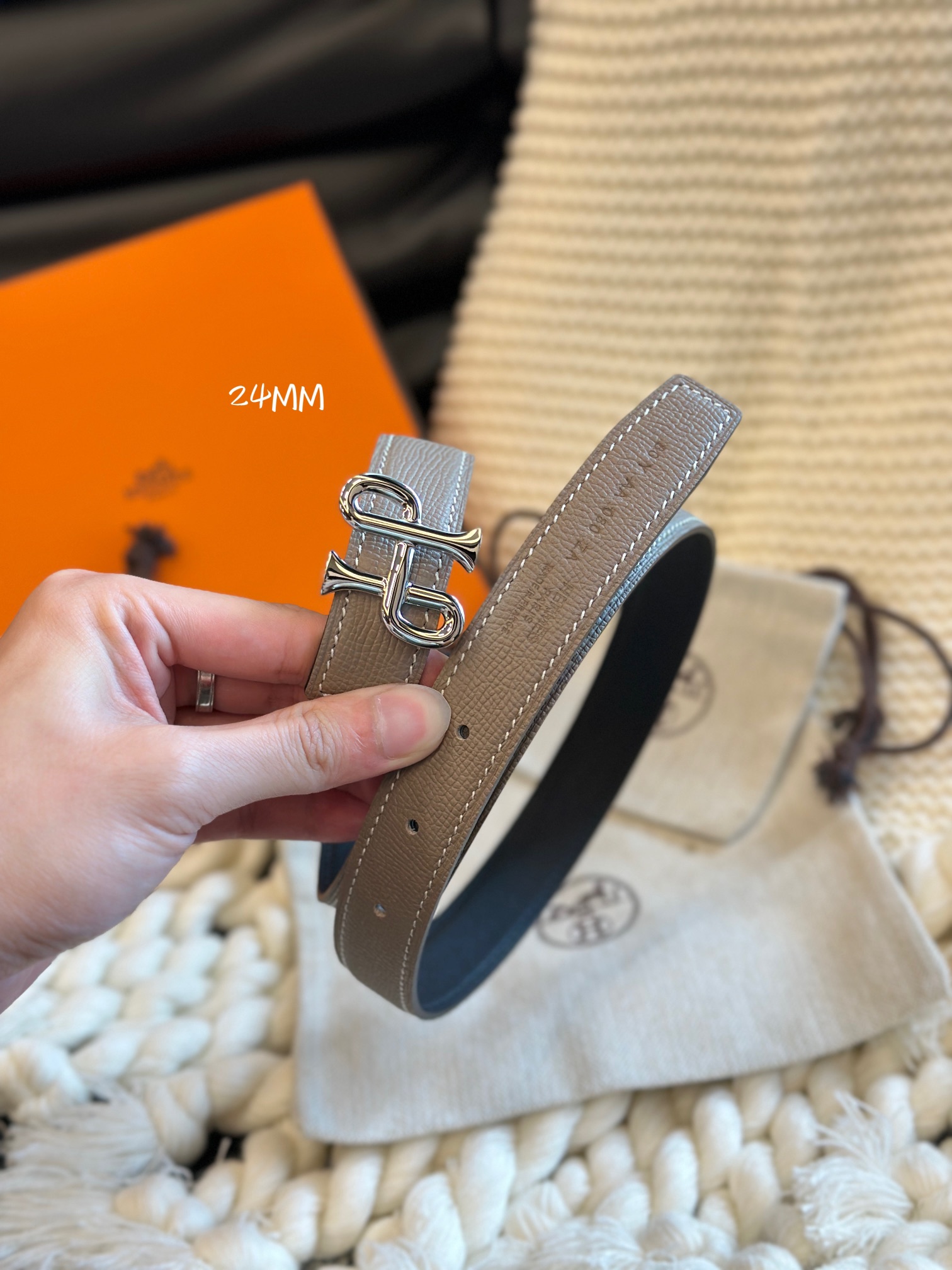 COR BAROQUE BUCKLE & REVERSIBLE LEATHER STRAMM
