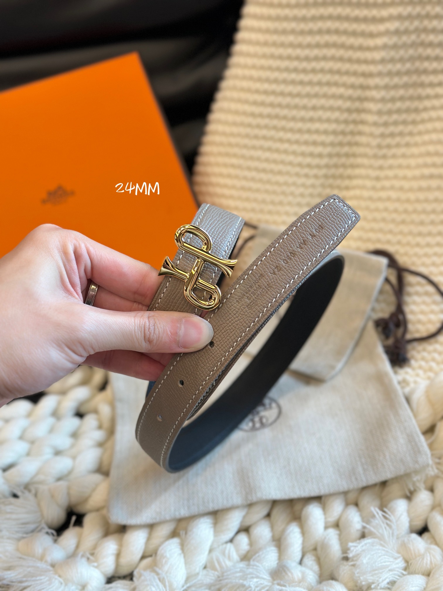 COR BAROQUE BUCKLE & REVERSIBLE LEATHER STRAMM