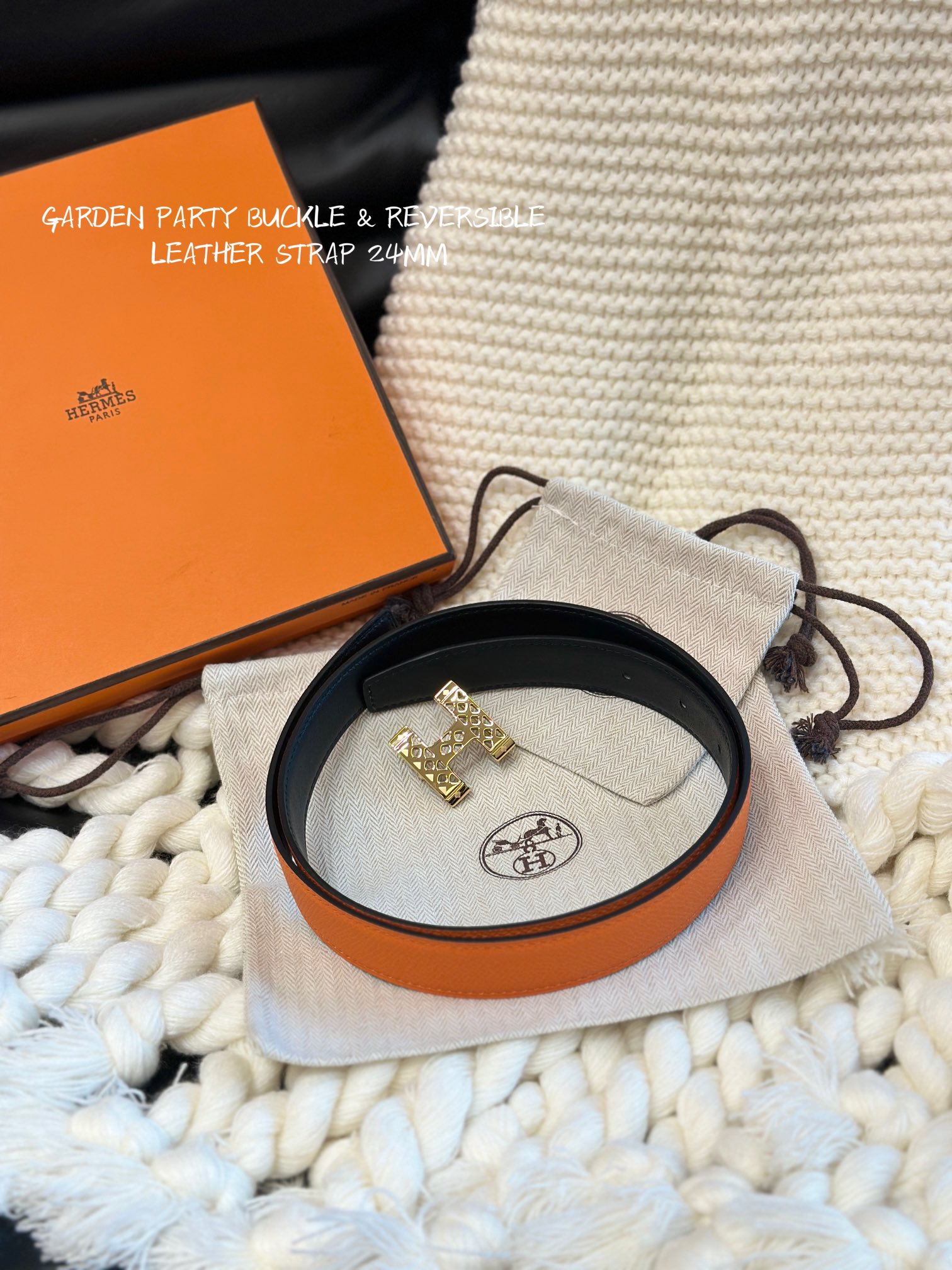 GARDENPARTYBUCKLE&REVERSIBLELEATHERSTRAMM