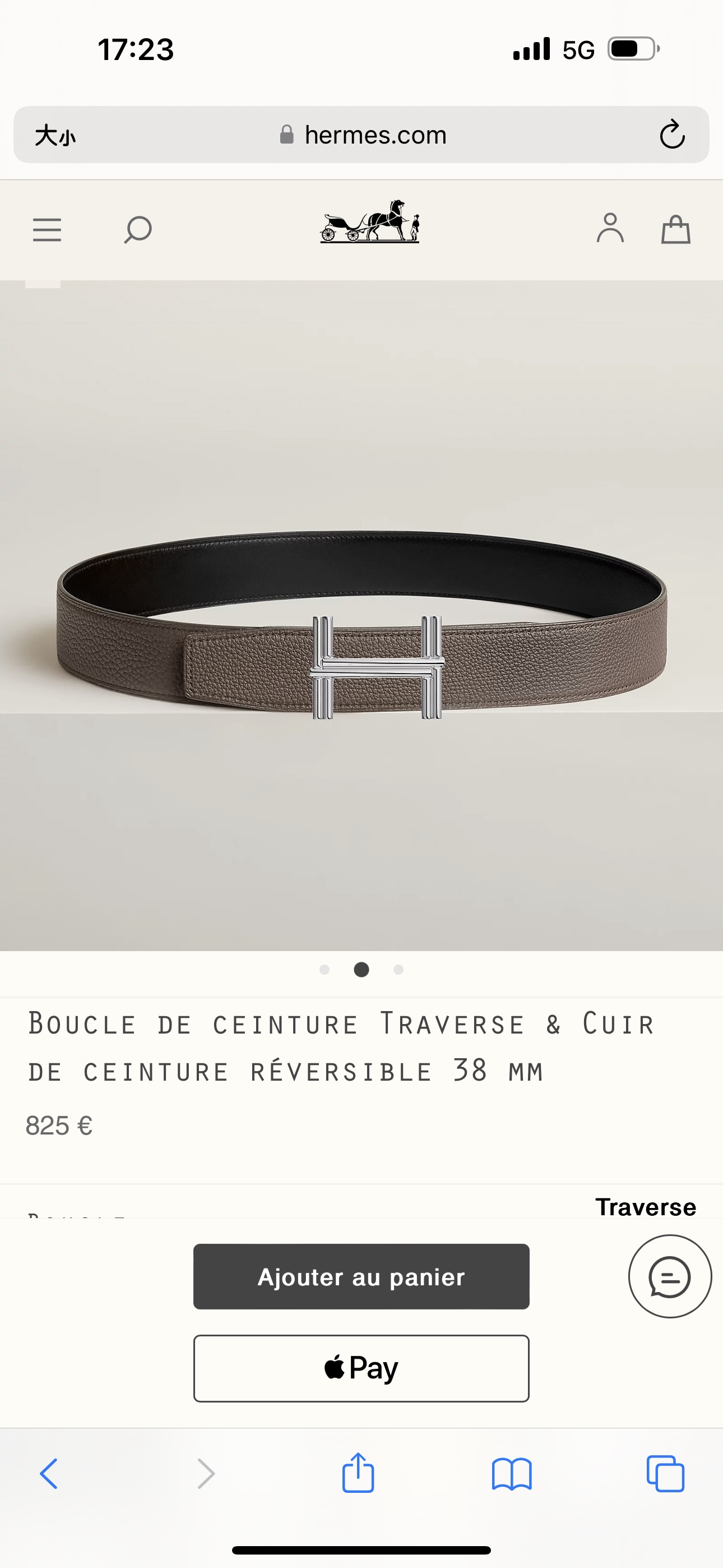 TRAVERSEBELTBUCKLE&REVERSIBLELEATHERSTRAMM