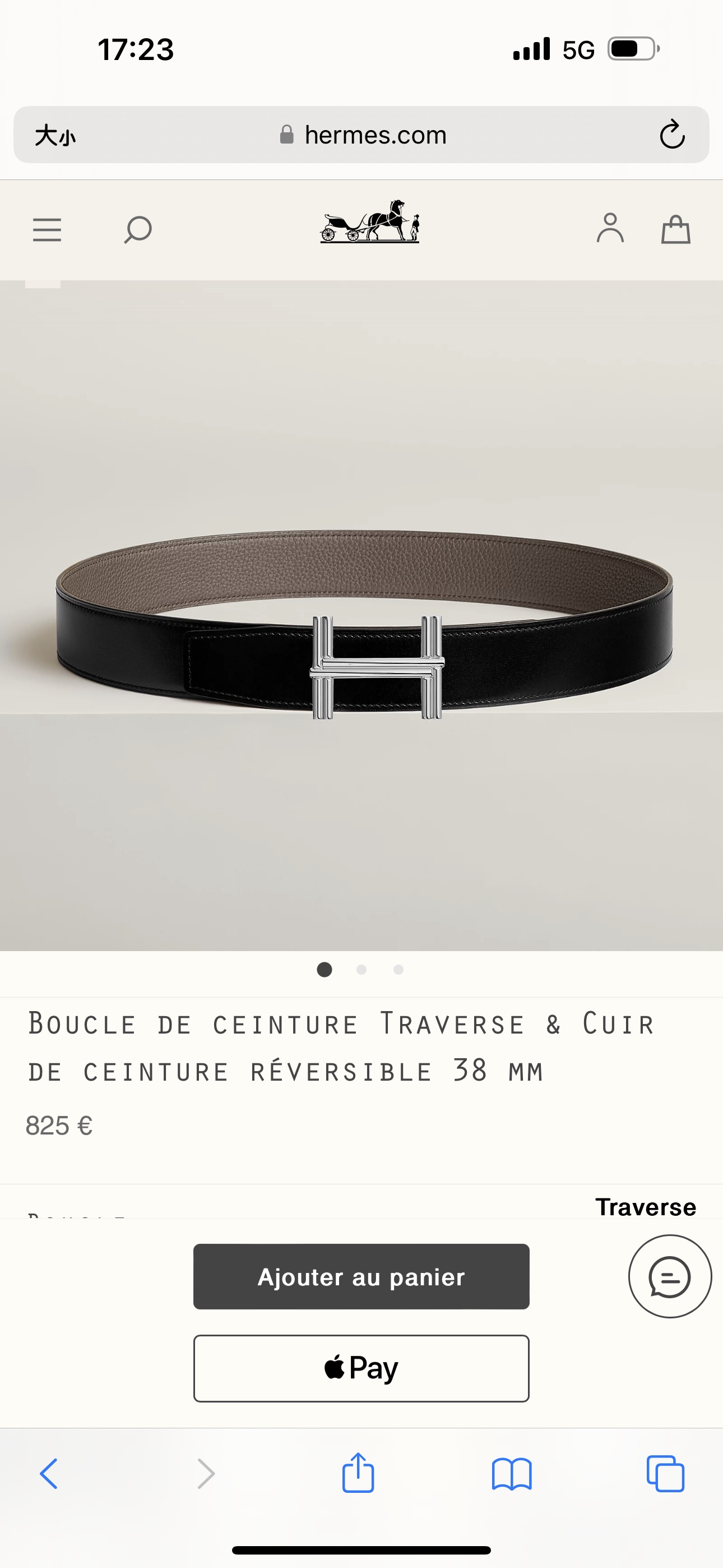 TRAVERSEBELTBUCKLE&REVERSIBLELEATHERSTRAMM