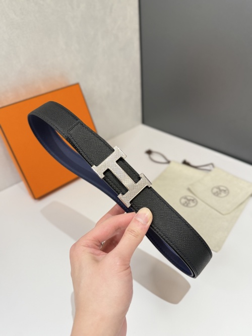 Hermès Men's Belt 32MM - Iconic H Buckle, Reversible Leather Strap 1 Hermès Men's Belt 32MM - Iconic H Buckle, Reversible Leather Strap