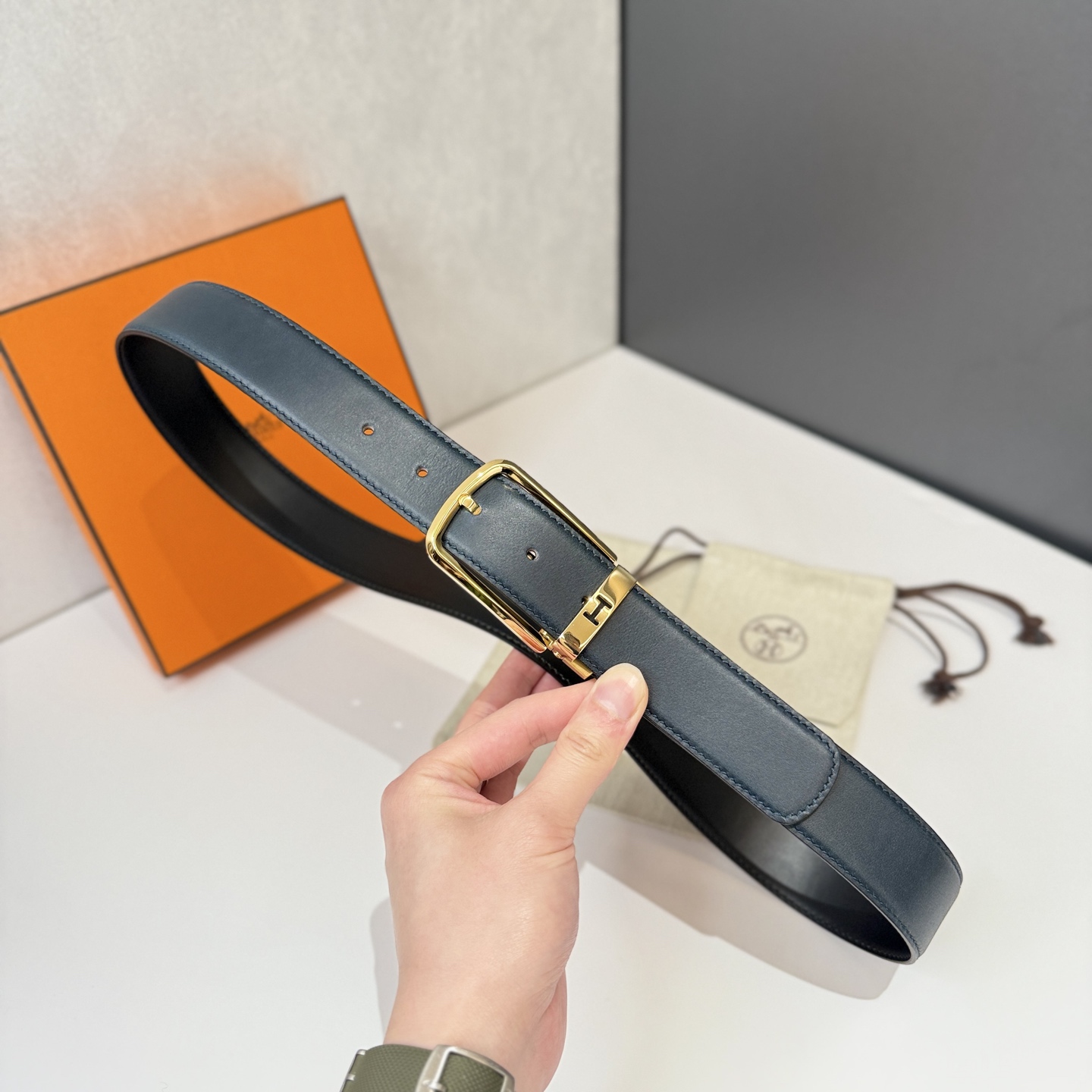 Hermes Men's Belt 35MM - Classic H Buckle, Premium Leather, Elegant Style 1 i1740805984240 3395 0 0