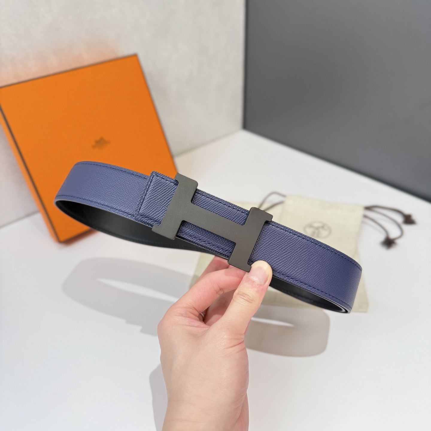 Hermes Men's 38mm Belt with Iconic H Buckle - Premium Leather Accessory 3 i1741064505884 6368 0 1