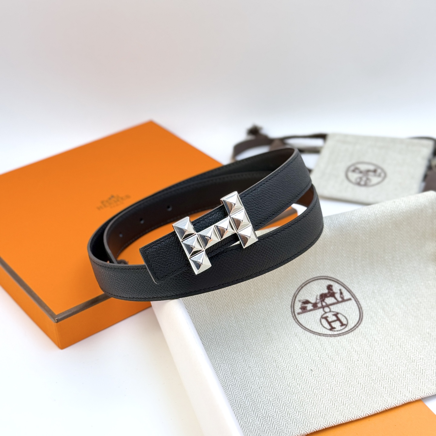 [Hermès Belts]Hermes original custom double-sided high-quality top-layer cowhi
