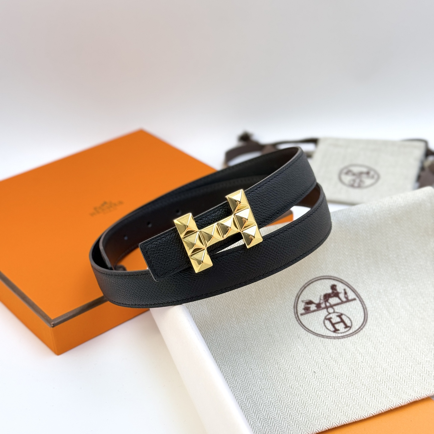 [Hermès Belts]Hermes original custom double-sided high-quality top-layer cowhi