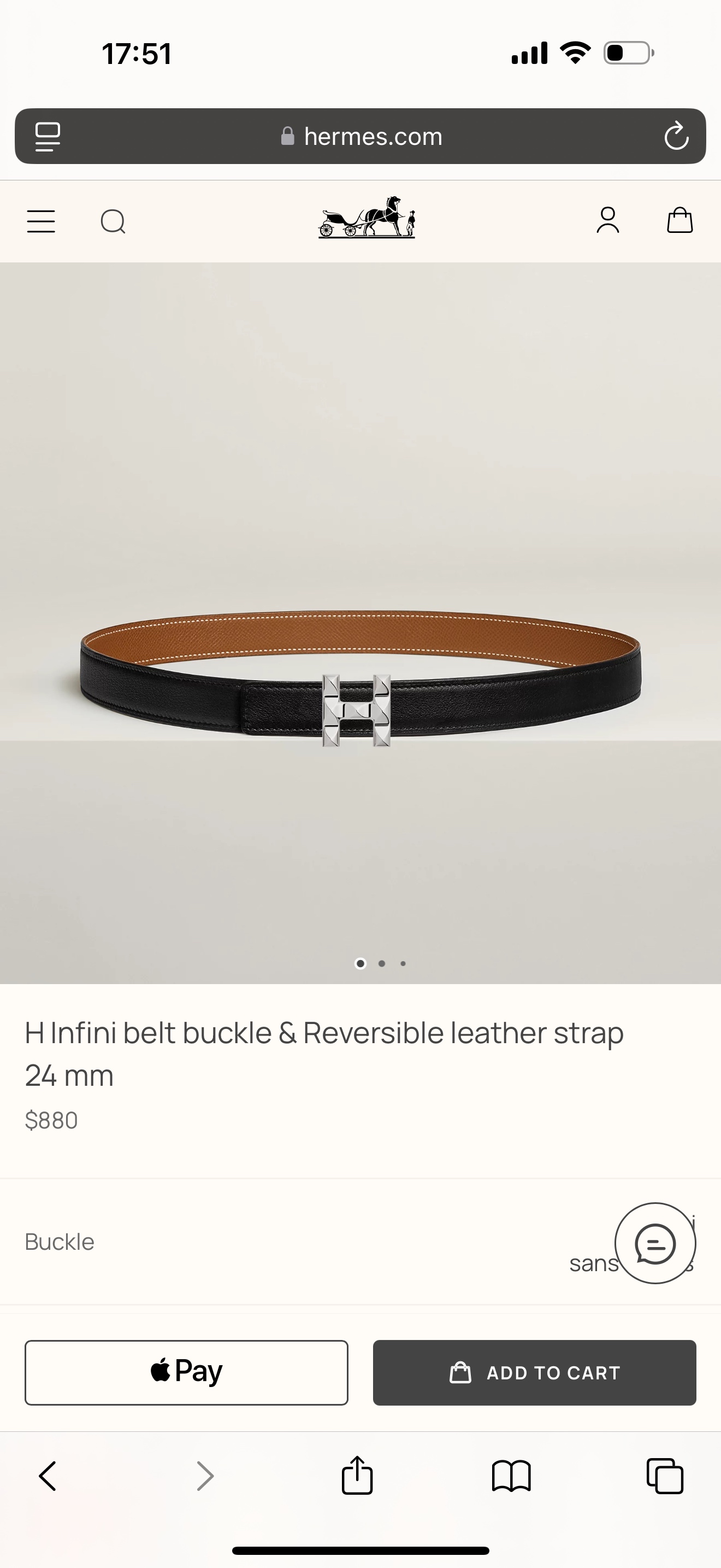 [Hermès Belts]Genuine level