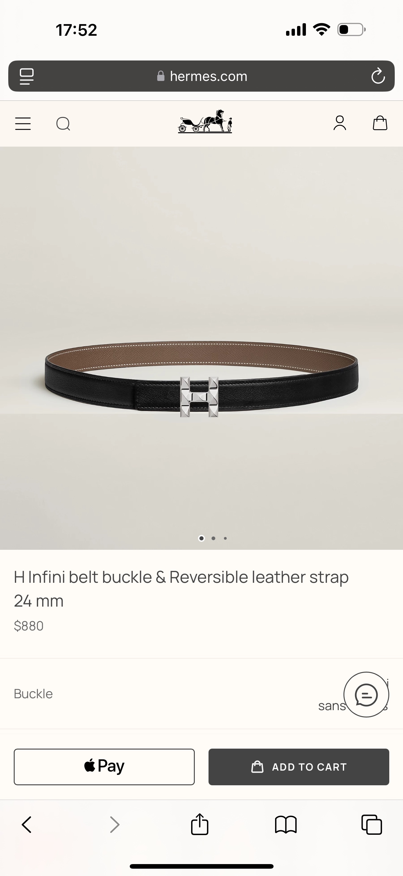[Hermès Belts]Hermes original custom double-sided high-quality top-layer cowhi