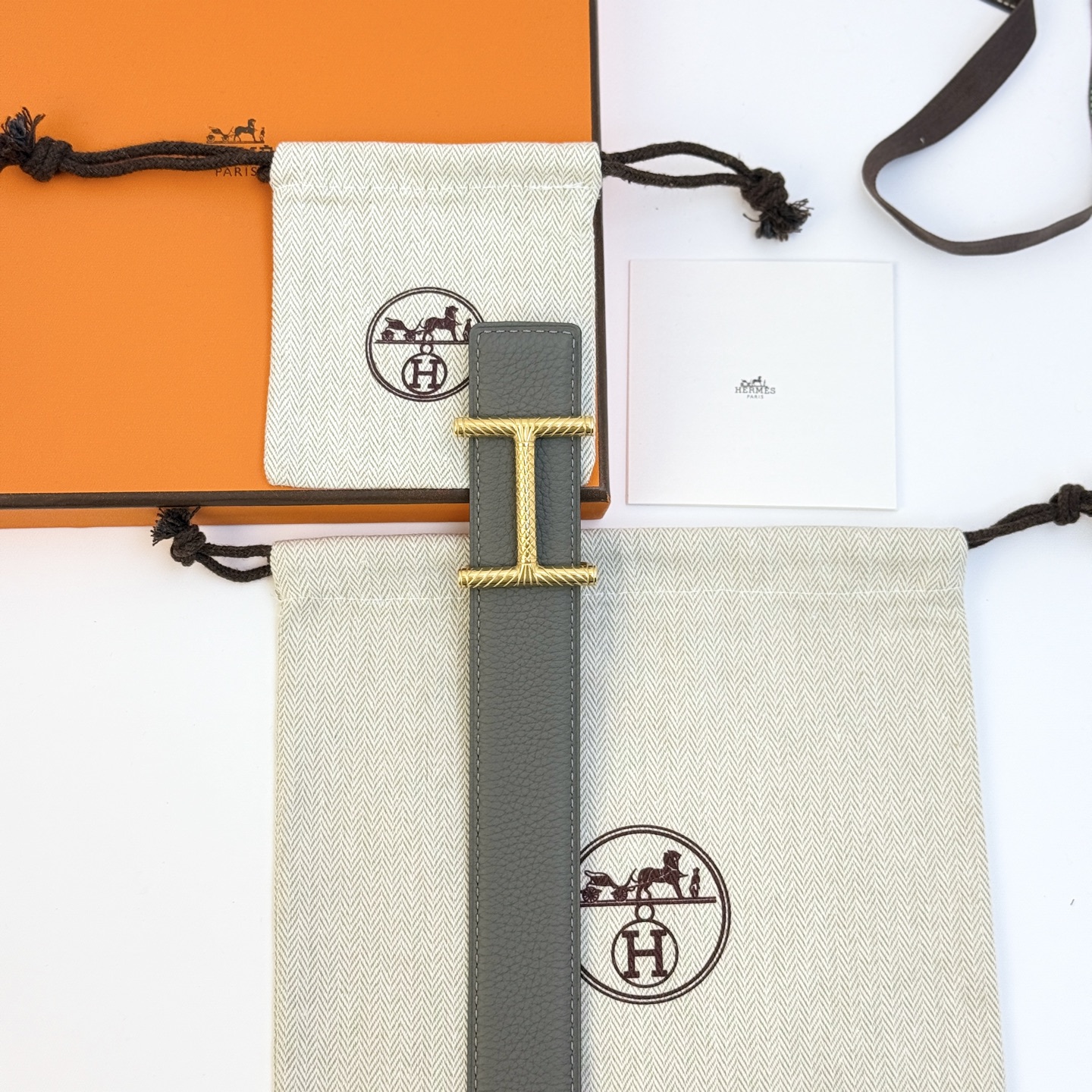 Hermes Togo 32MM H Buckle Reversible Leather Belt for Men 6 i1742705041312 3026 0 3