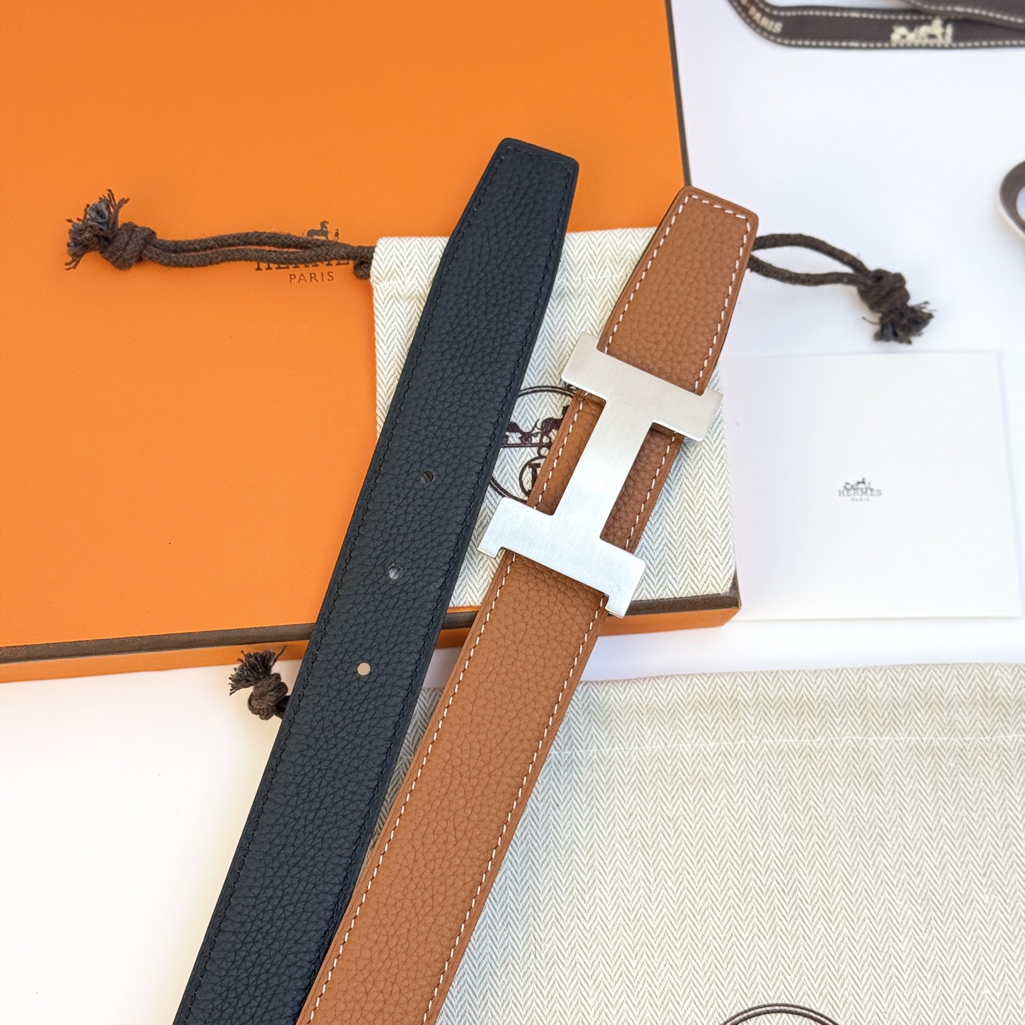 Hermès Constance Reversible Belt Kit 32mm with Palladium H Buckle 6 i1742722999809 7950 0 5