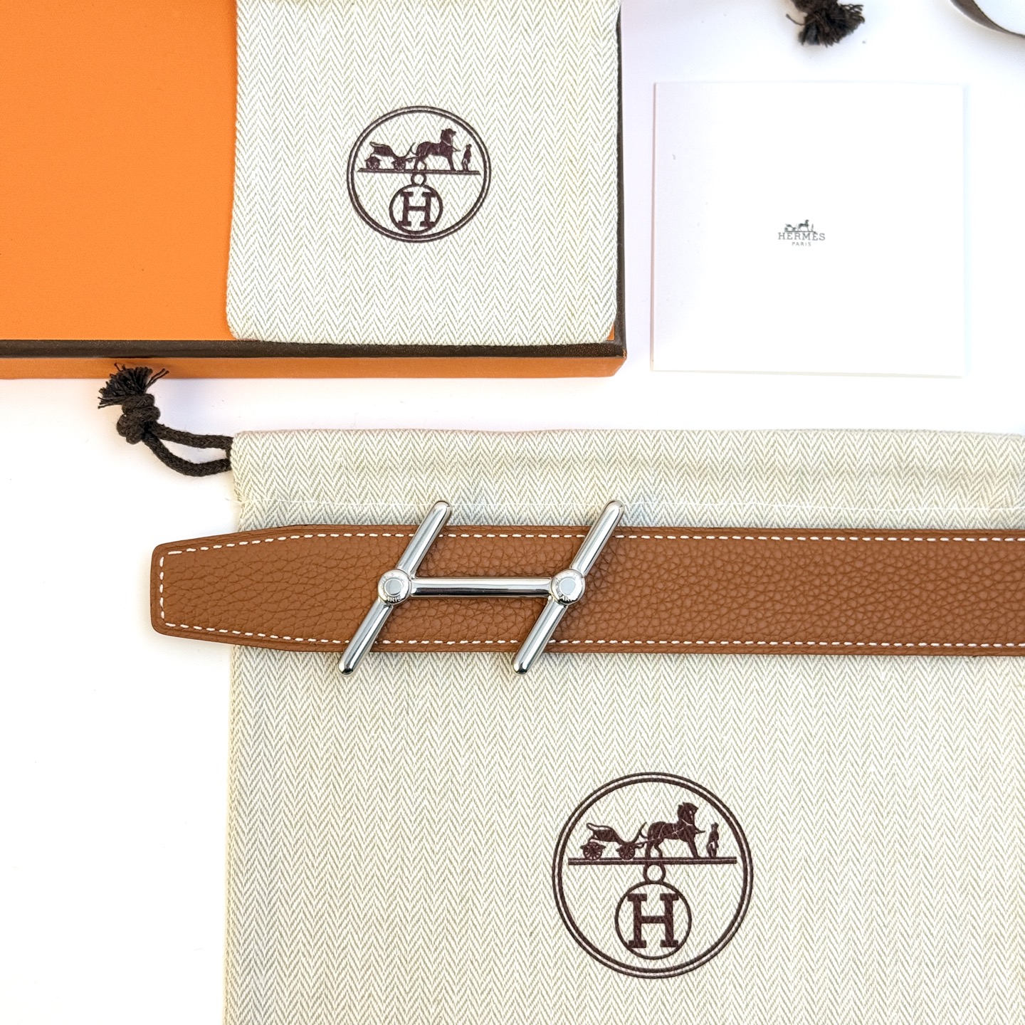 Hermes Swing Reversible Leather Belt 32mm - Iconic Style & Timeless Elegance 6 i1743042519521 6229 0 3