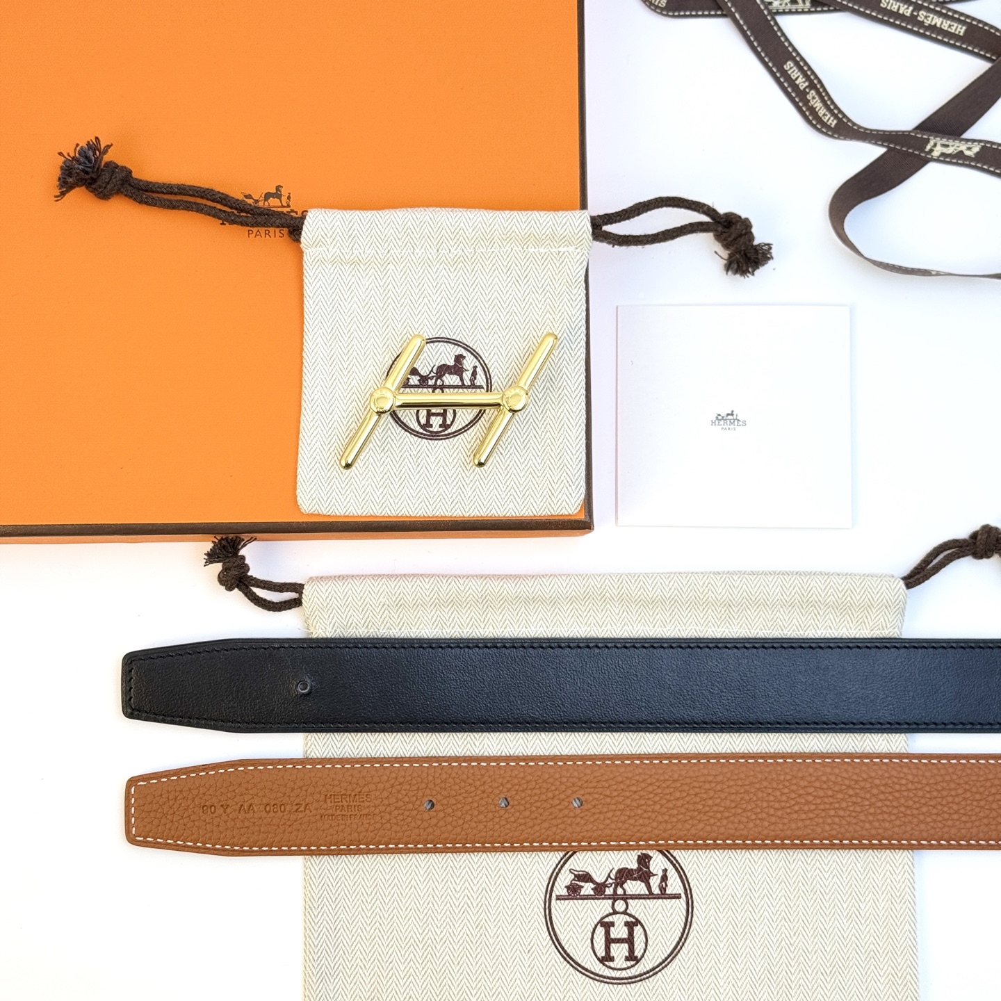 Hermès Swing Belt Togo 32MM - Iconic H Buckle, Luxurious Men's Fashion Belt 1 i1743042581957 3908 0 0