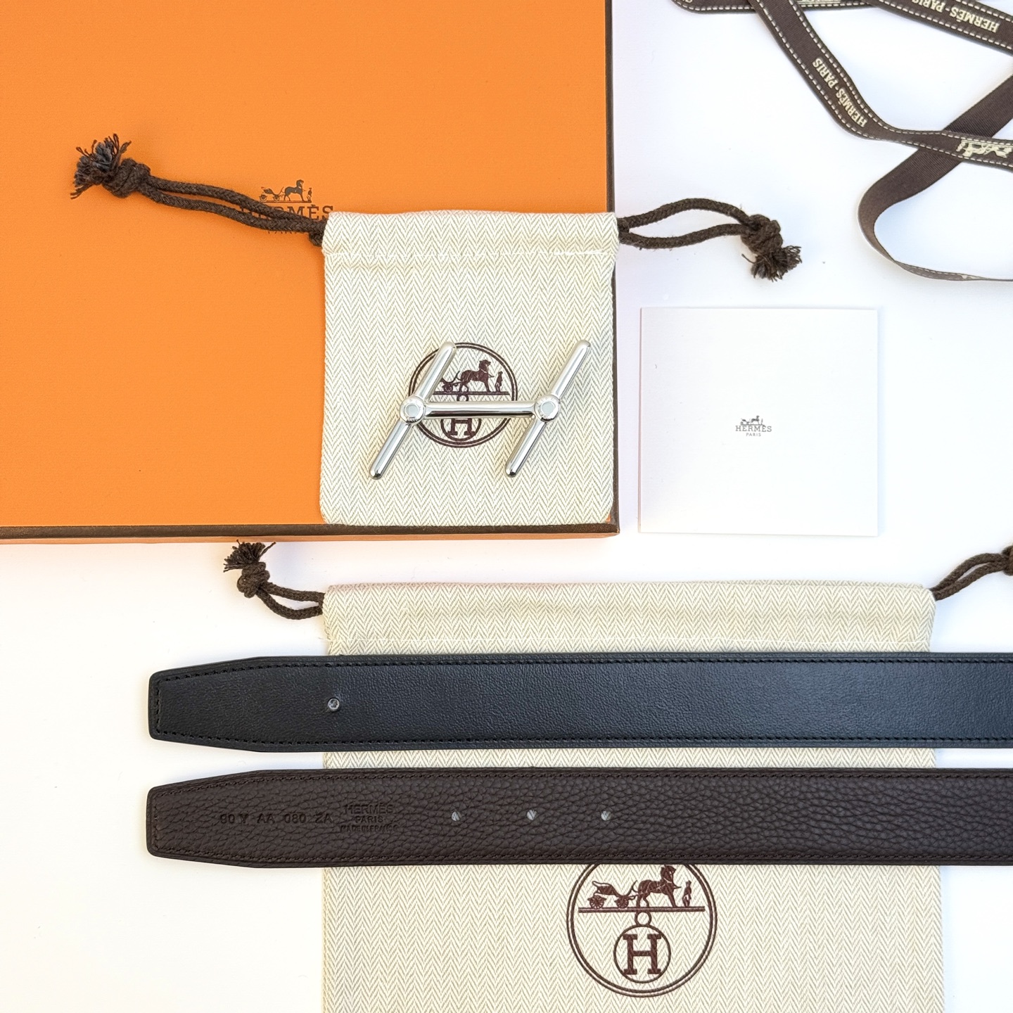 Hermes Swing Reversible Leather Belt 32mm - Iconic Style for Men & Women 3 i1743042610942 6281 0 0