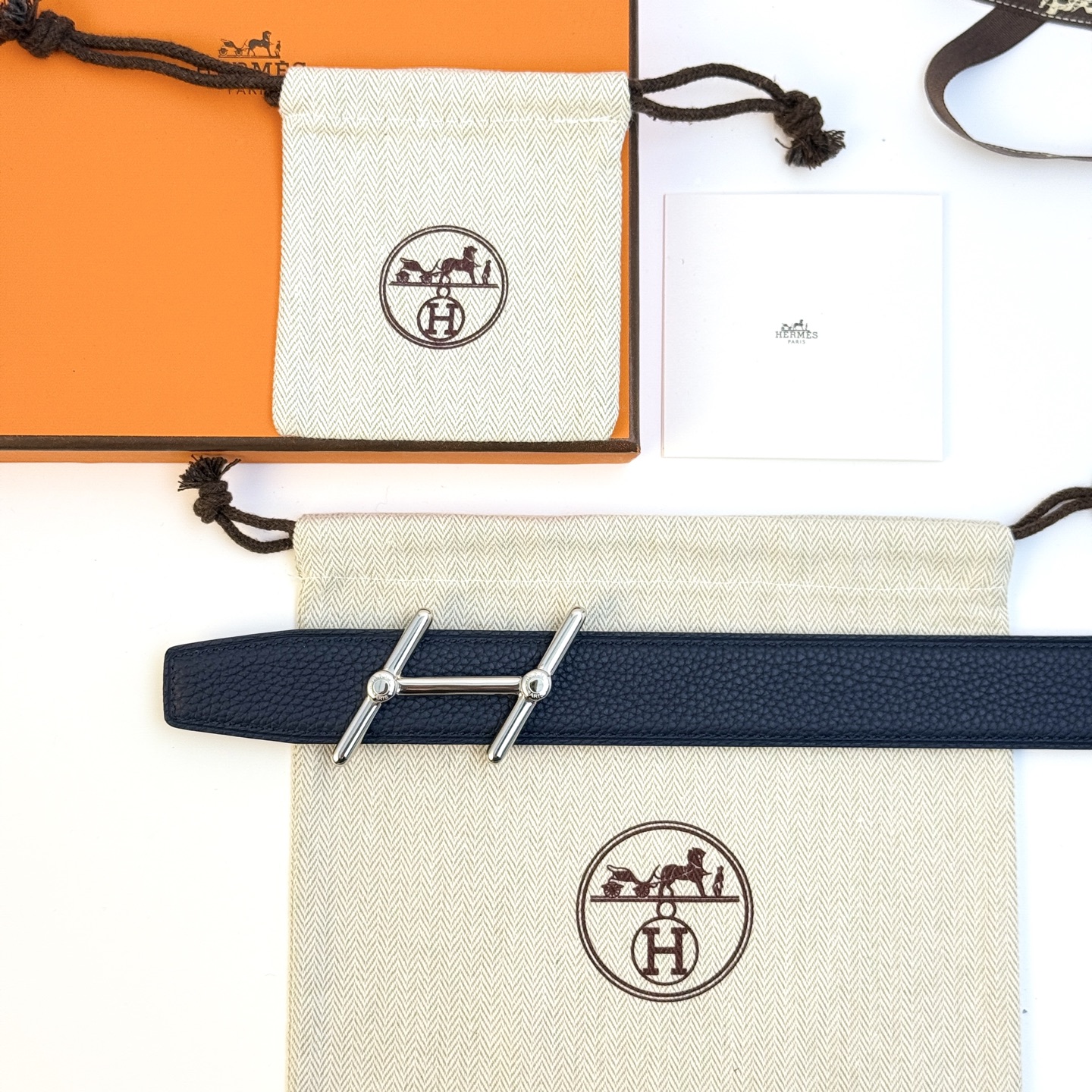 Hermès Swing Belt Togo 32MM - Reversible Leather Belt with H Buckle 7 i1743042645547 6465 0 3