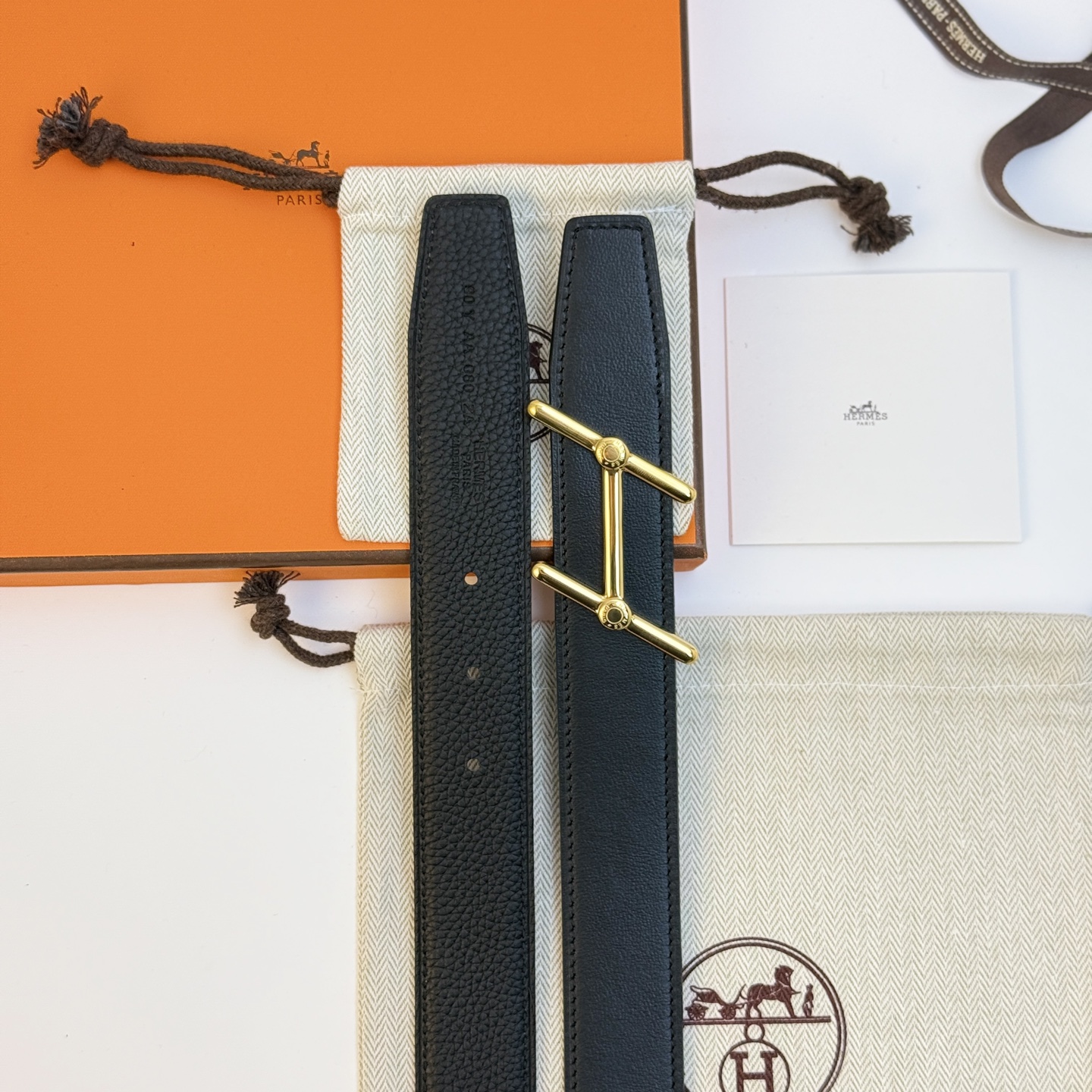 Hermes Swing Belt Togo 32mm - Gold Hardware, Black Leather, Classic Style 6 i1743042700691 2496 0 4
