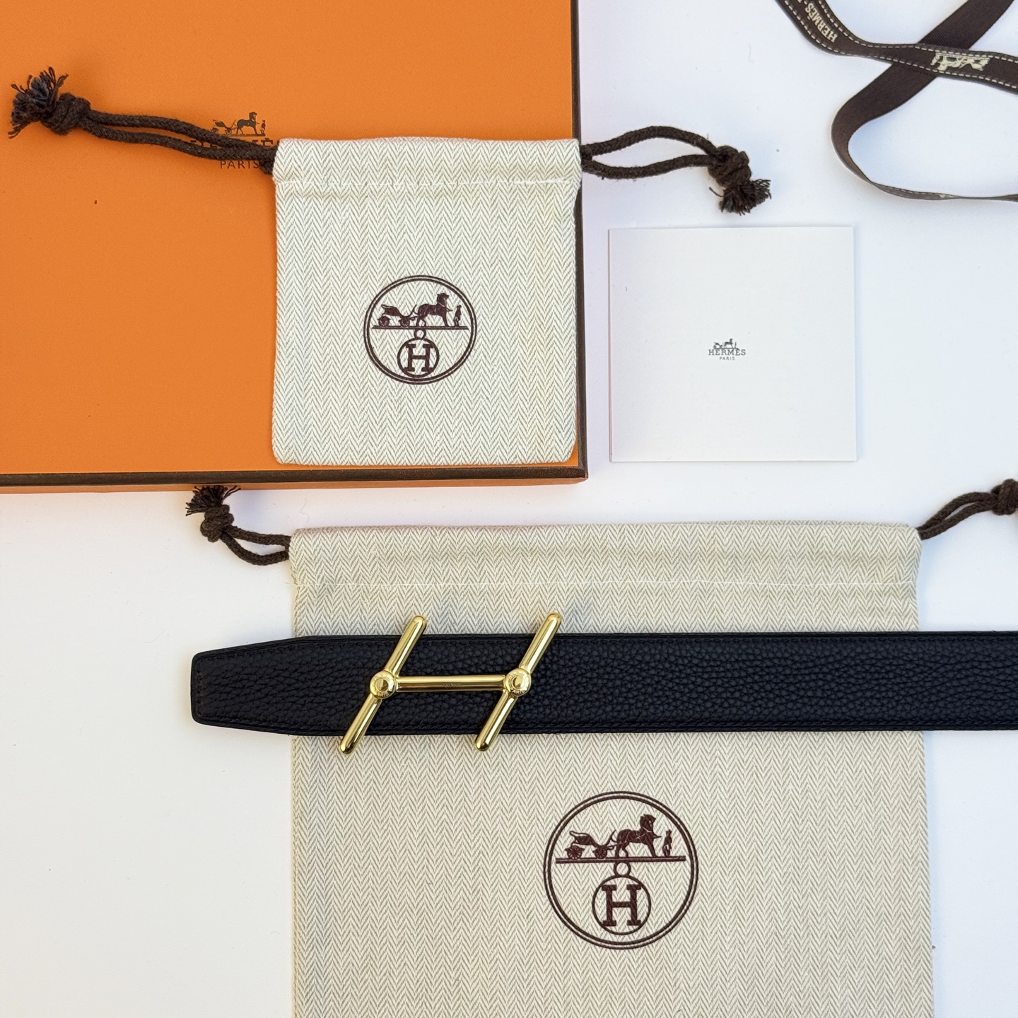 Hermes Swing Belt Togo 32mm - Gold Hardware, Black Leather, Classic Style 5 i1743042700716 1213 0 3