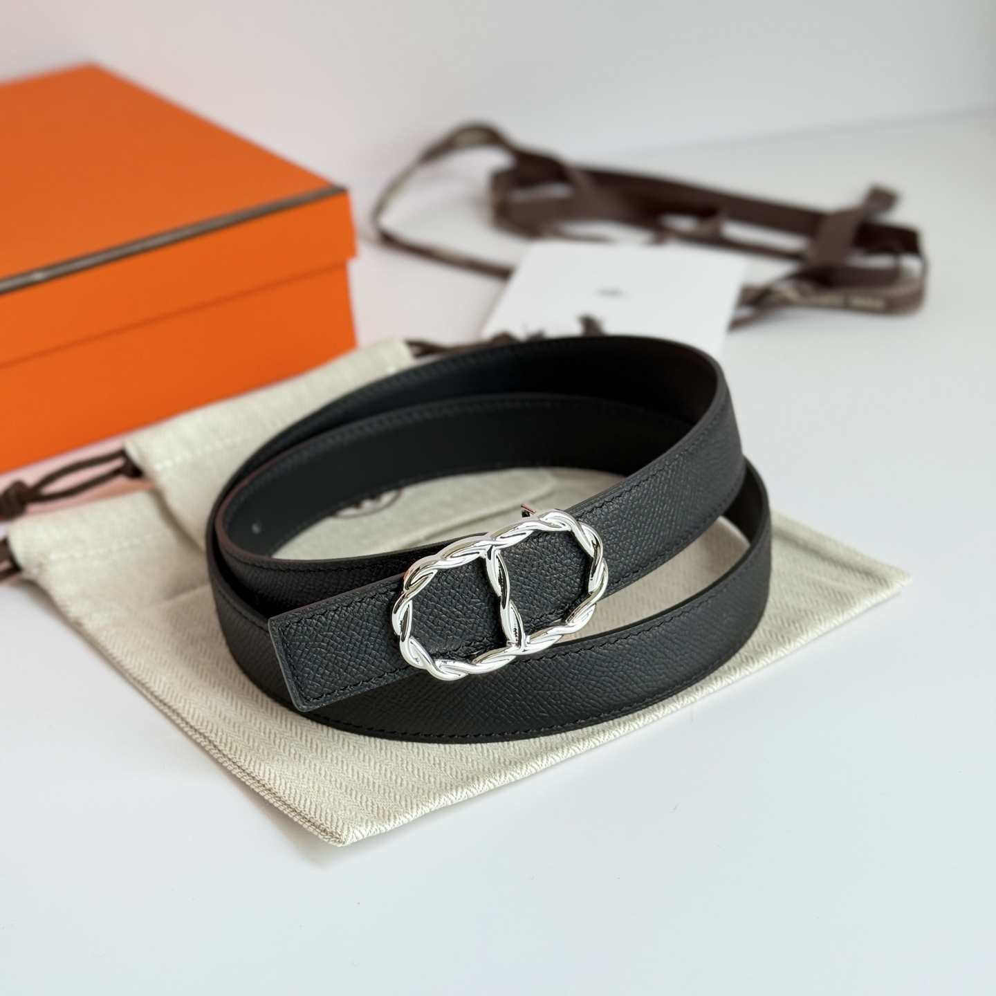 [Hermès Belts]MAILLON Belt Epsom 24MM Hermes Women