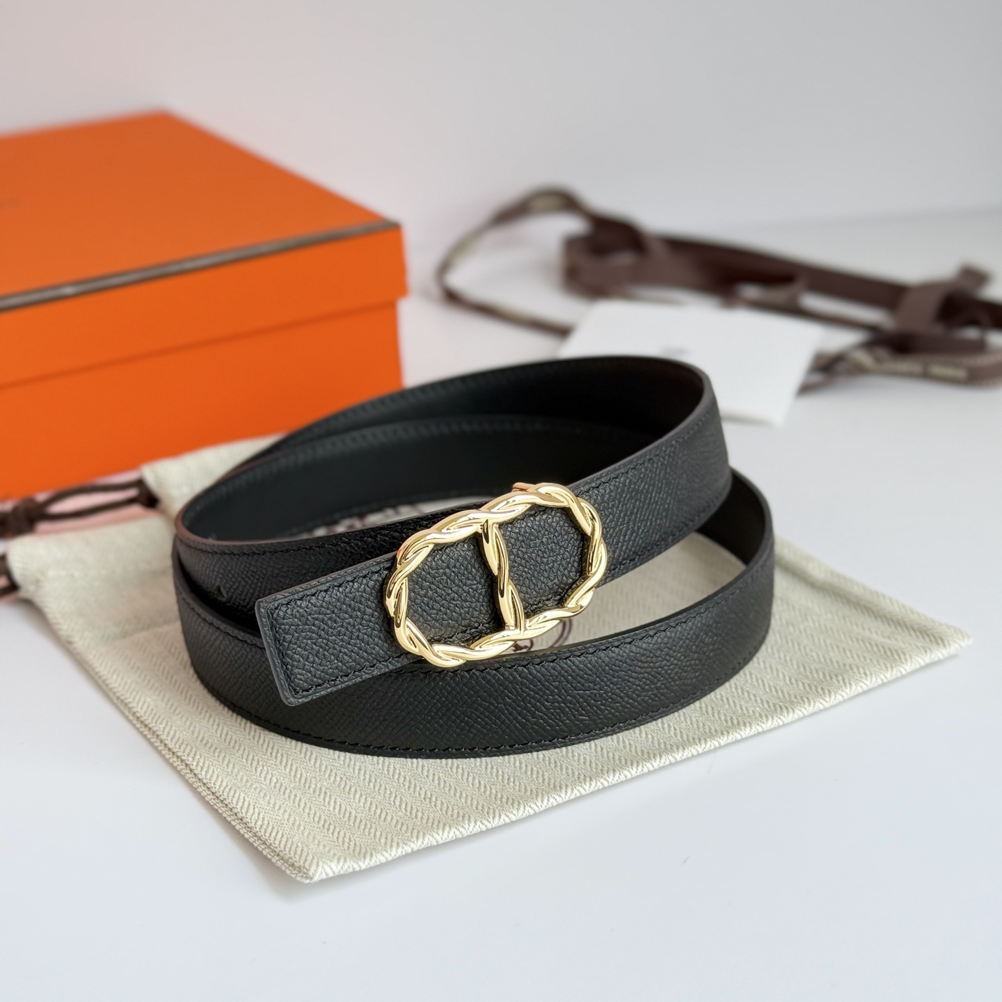 [Hermès Belts]MAILLON Belt Epsom 24MM Hermes Women