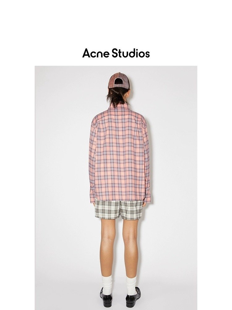 【ACNE格纹衬衫】Acne Studios经典格纹衬衫，全棉材质，面料手感柔软细腻 男女同款 经典百搭zswql1#