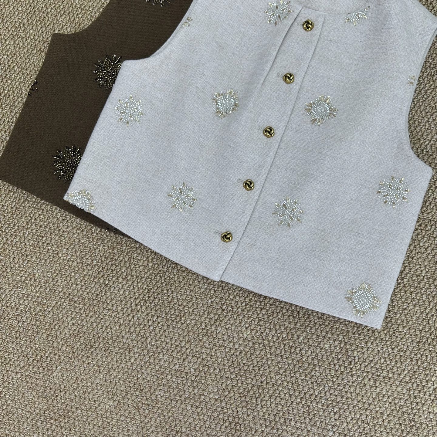 Elegant Beaded Vest - Classic Chanel Style, Soft Knit, Perfect for Layering 5 i1756302396776 2842 0 3
