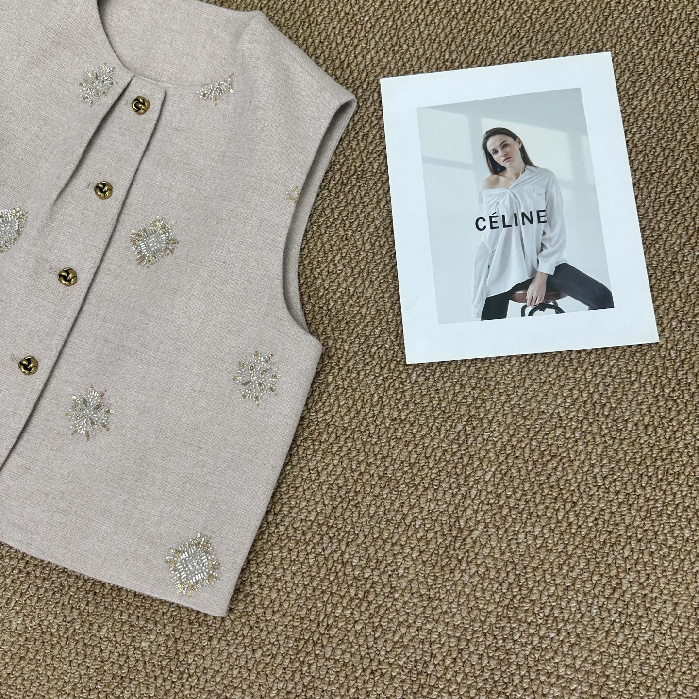 Elegant Beaded Vest - Classic Chanel Style, Soft Knit, Perfect for Layering 6 i1756302398326 8302 0 4