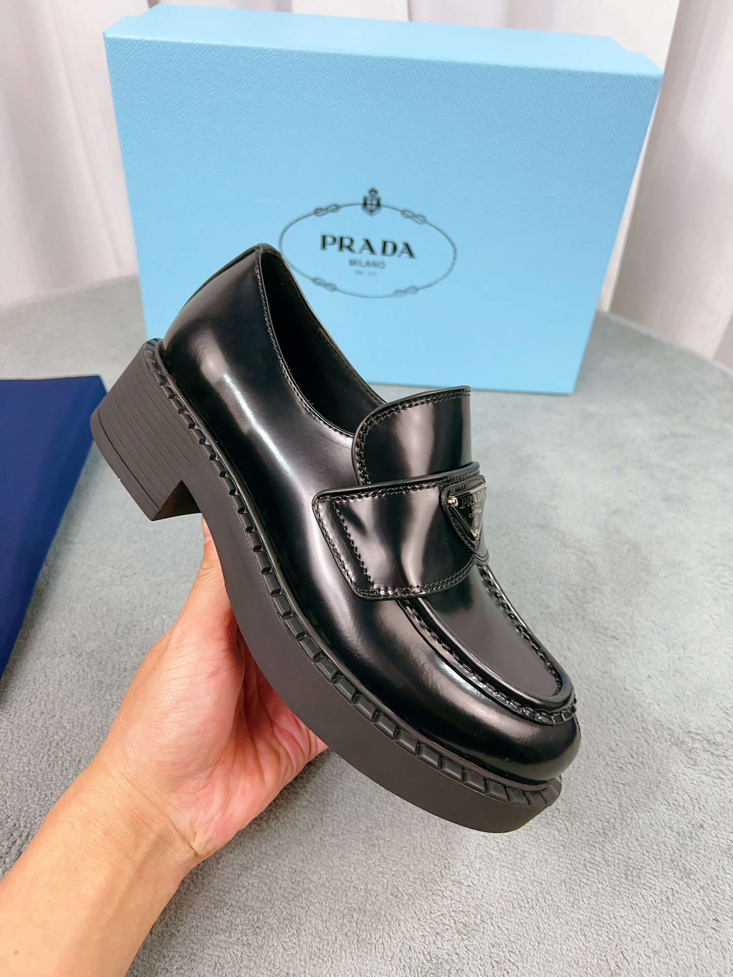 普拉达 Prada 经典高奢皮鞋鞋履高跟鞋 #DBB8100E 4